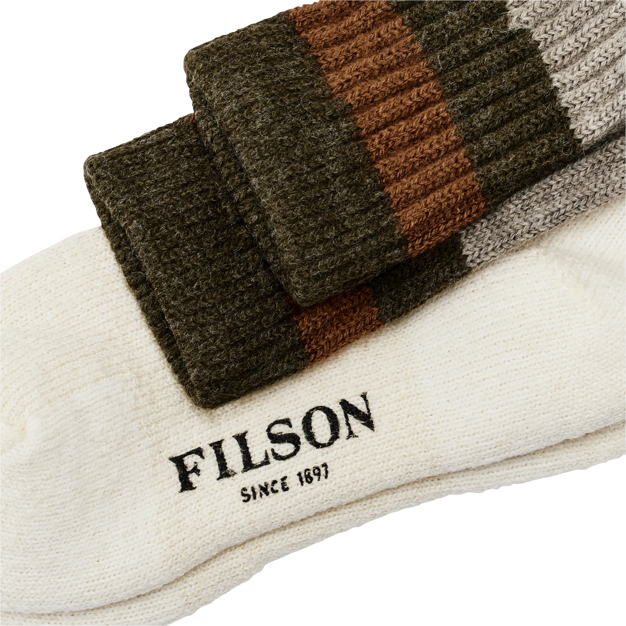 1970s Logger Thermal Socks - Green Brown sold by Filson product image thumbnail 2