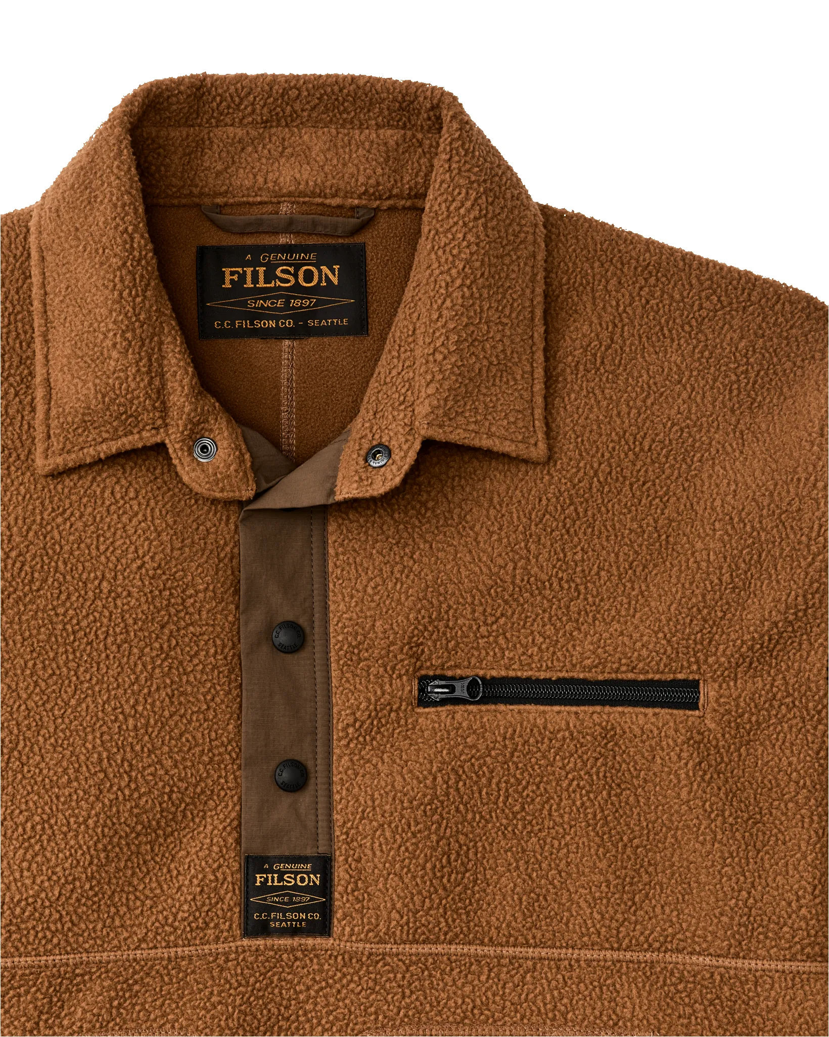 Pile Fleece Pullover - Whiskey sold by Filson product image thumbnail 3