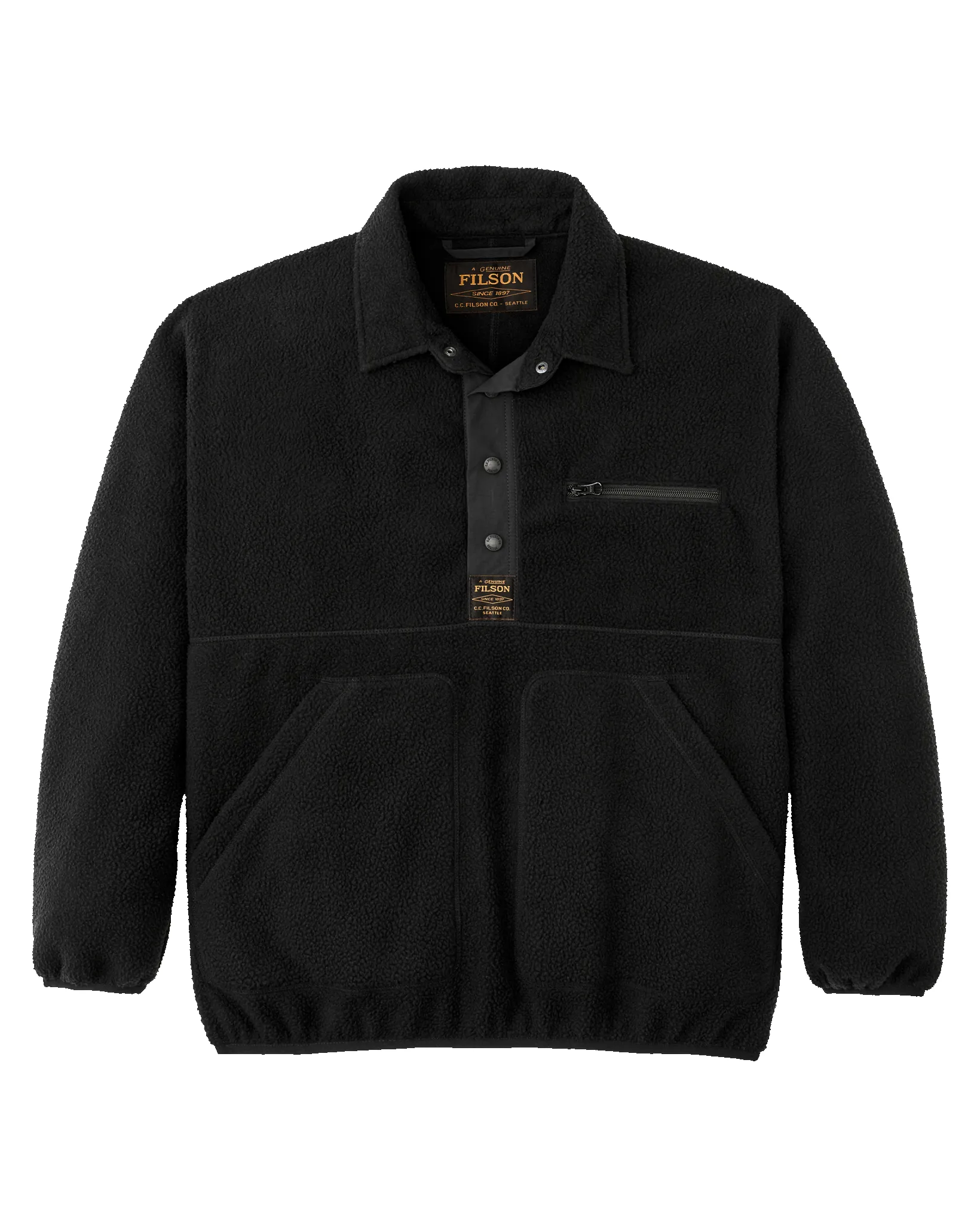 Pile Fleece Pullover - Black sold by Filson