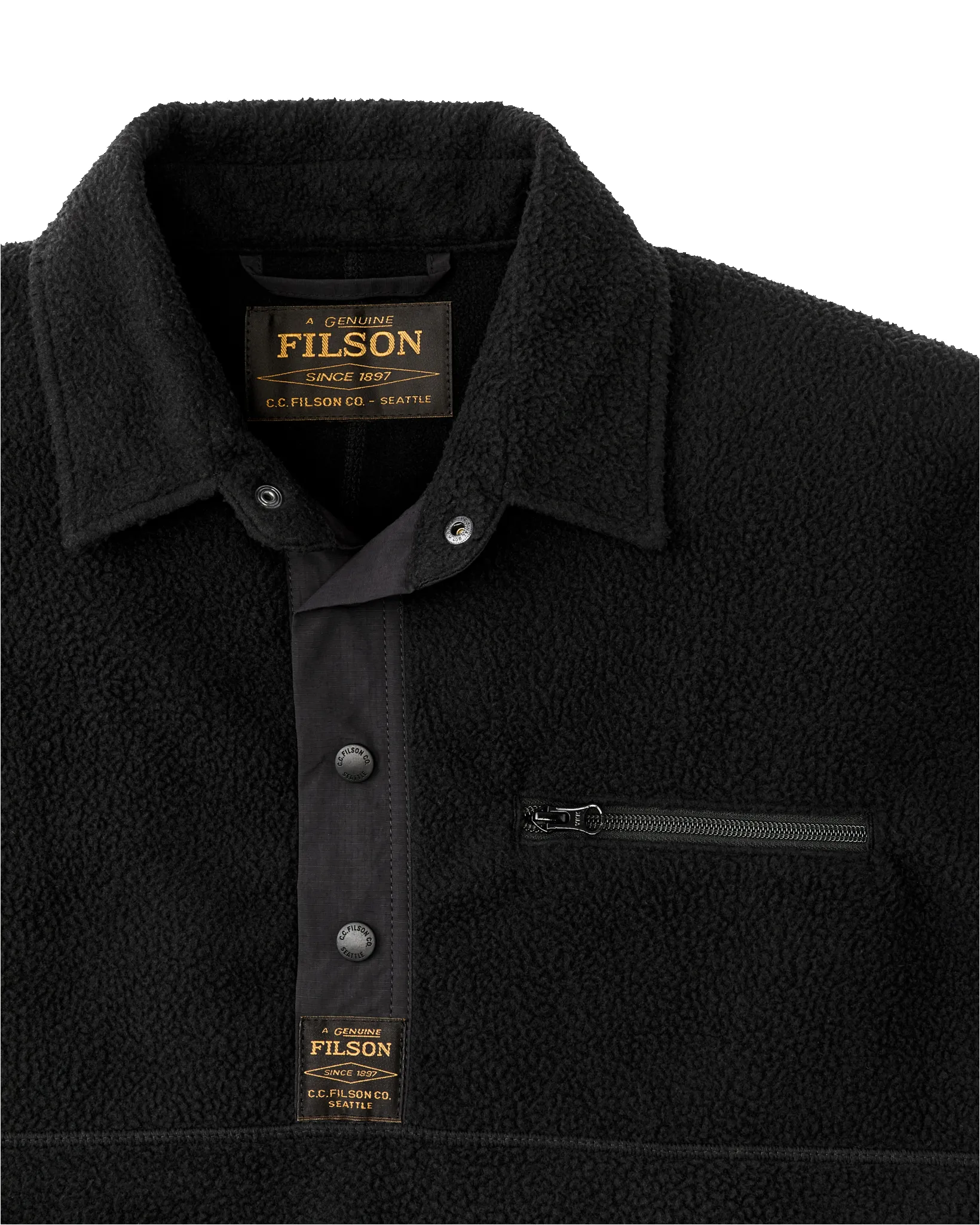 Pile Fleece Pullover - Black sold by Filson product image thumbnail 3
