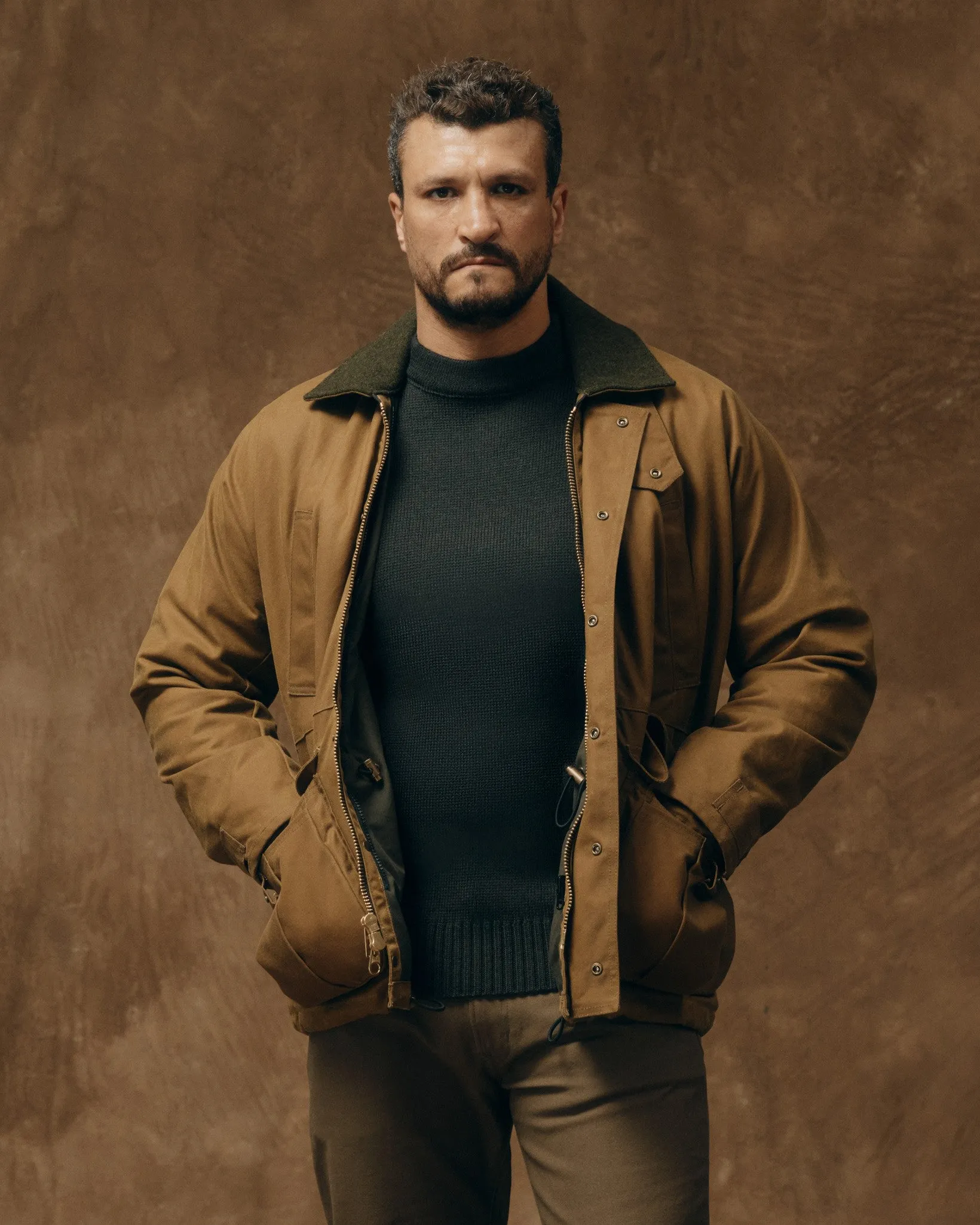 Lined Tin Cloth Field Jacket - Dark Tan sold by Filson