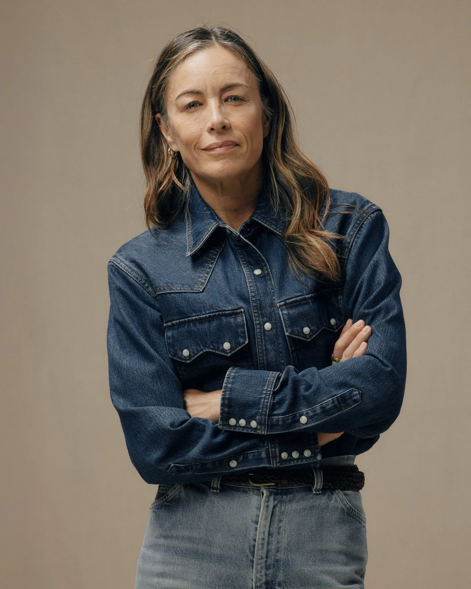 Women's Denim Western Shirt - Medium Indigo sold by Filson
