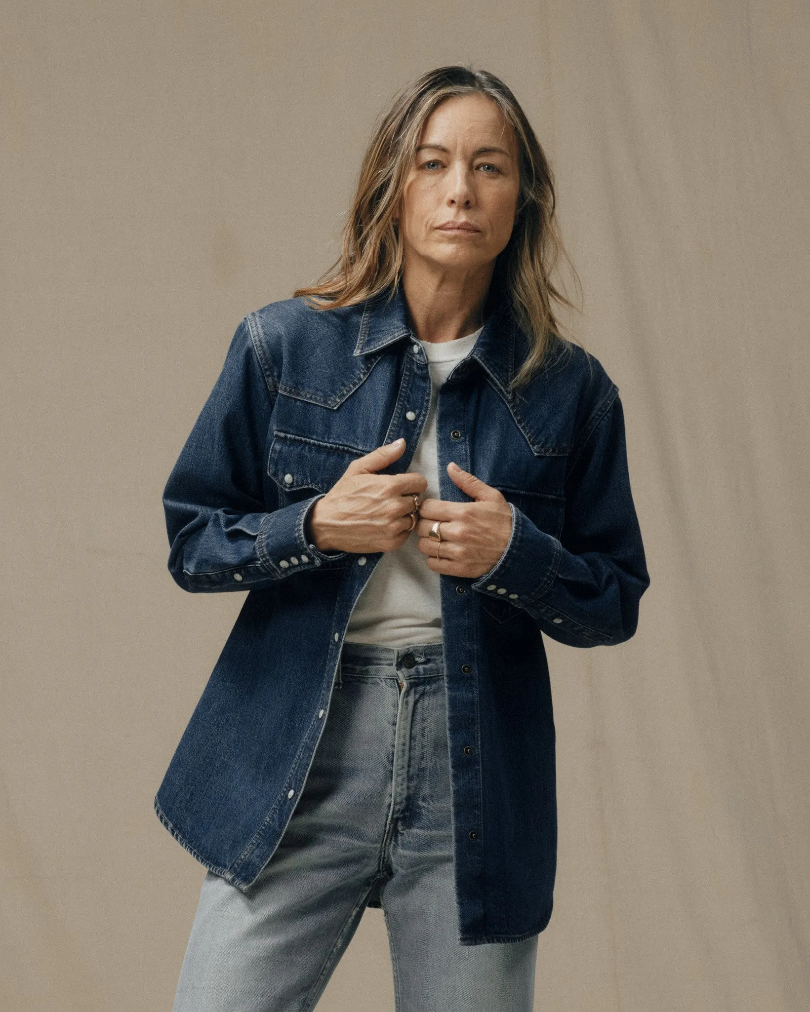 Women's Denim Western Shirt - Medium Indigo sold by Filson product image thumbnail 3