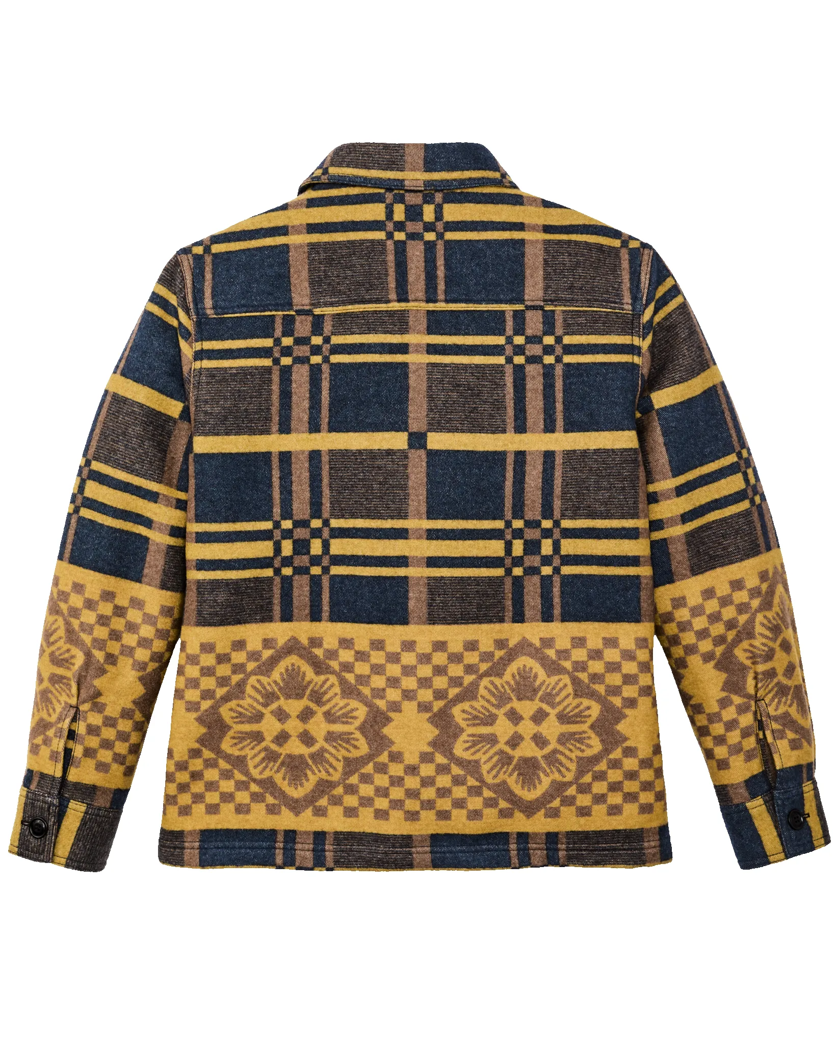 Women's Blanket Wool Overshirt - Flower Blanket Plaid / Bronze Brown sold by Filson product image thumbnail 2