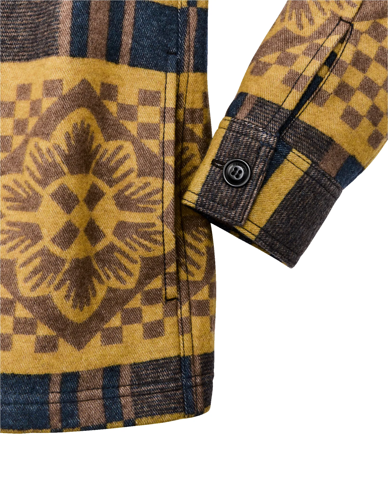 Women's Blanket Wool Overshirt - Flower Blanket Plaid / Bronze Brown sold by Filson product image thumbnail 4