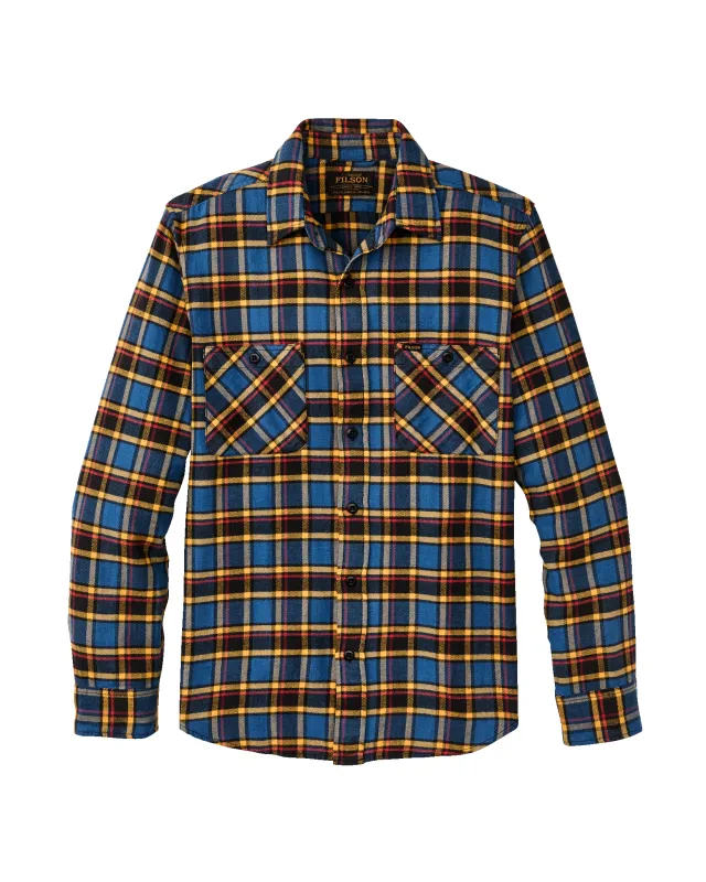 The Rangeland Flannel Shirt - Blue / Yellow / Multi Plaid sold by Filson