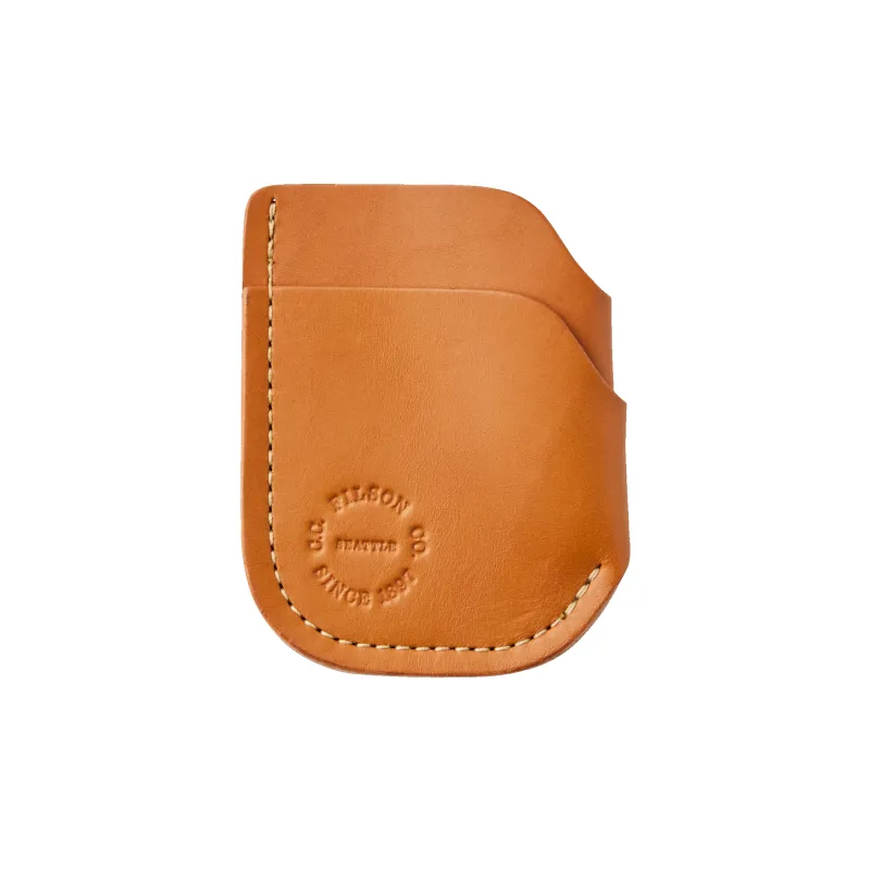 Bridle Leather Front Pocket Cash & Card Case - Tan Leather sold by Filson