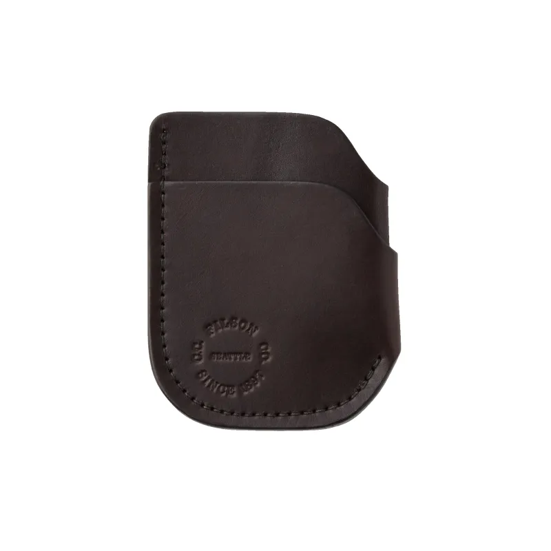 Bridle Leather Front Pocket Cash & Card Case - Brown Leather sold by Filson