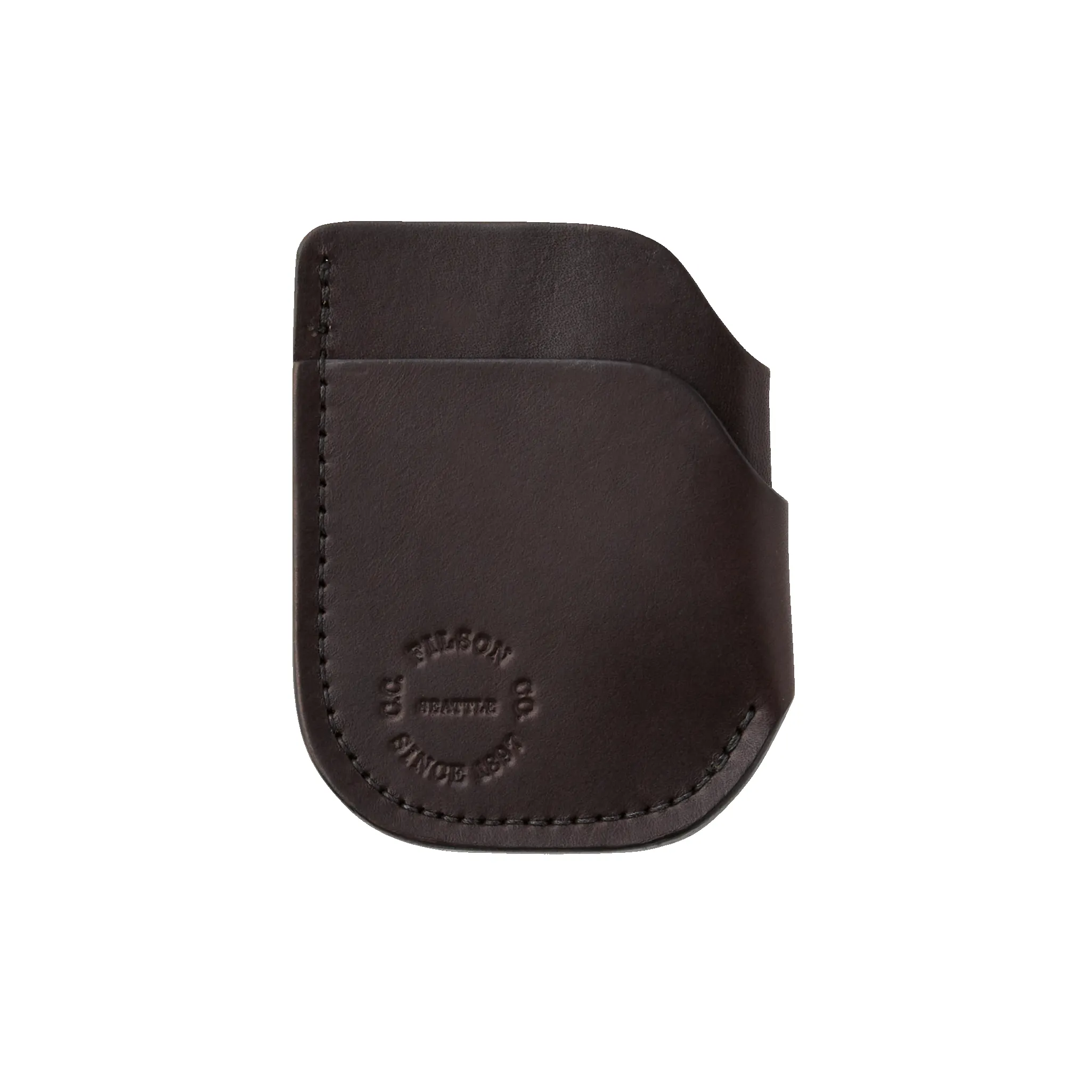 Bridle Leather Front Pocket Cash & Card Case - Brown Leather sold by Filson