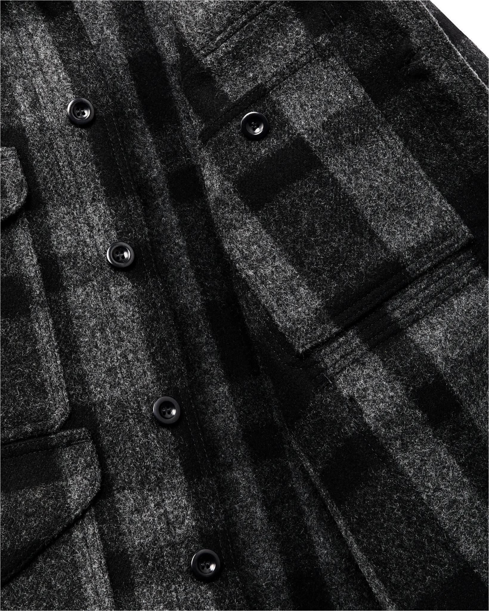 1940s Mackinaw Wool Cruiser Jacket - Charcoal / Black Heritage Plaid sold by Filson product image thumbnail 5