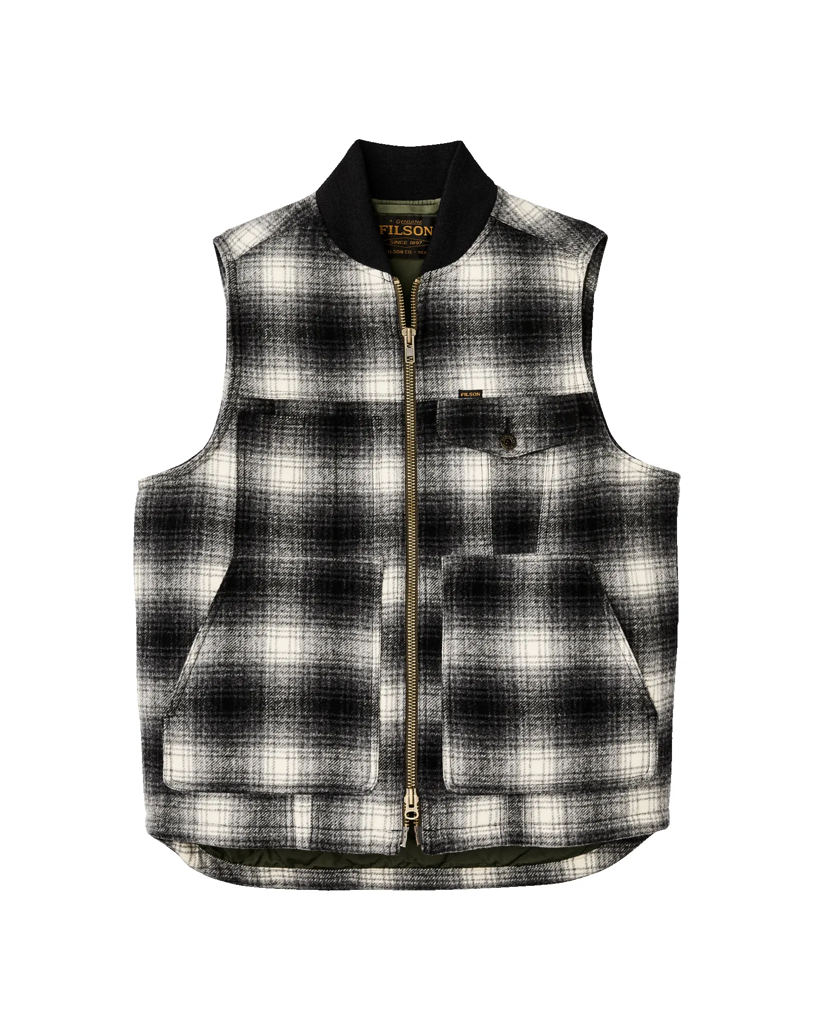 Spokane Insulated Work Vest - Charcoal Ombre sold by Filson