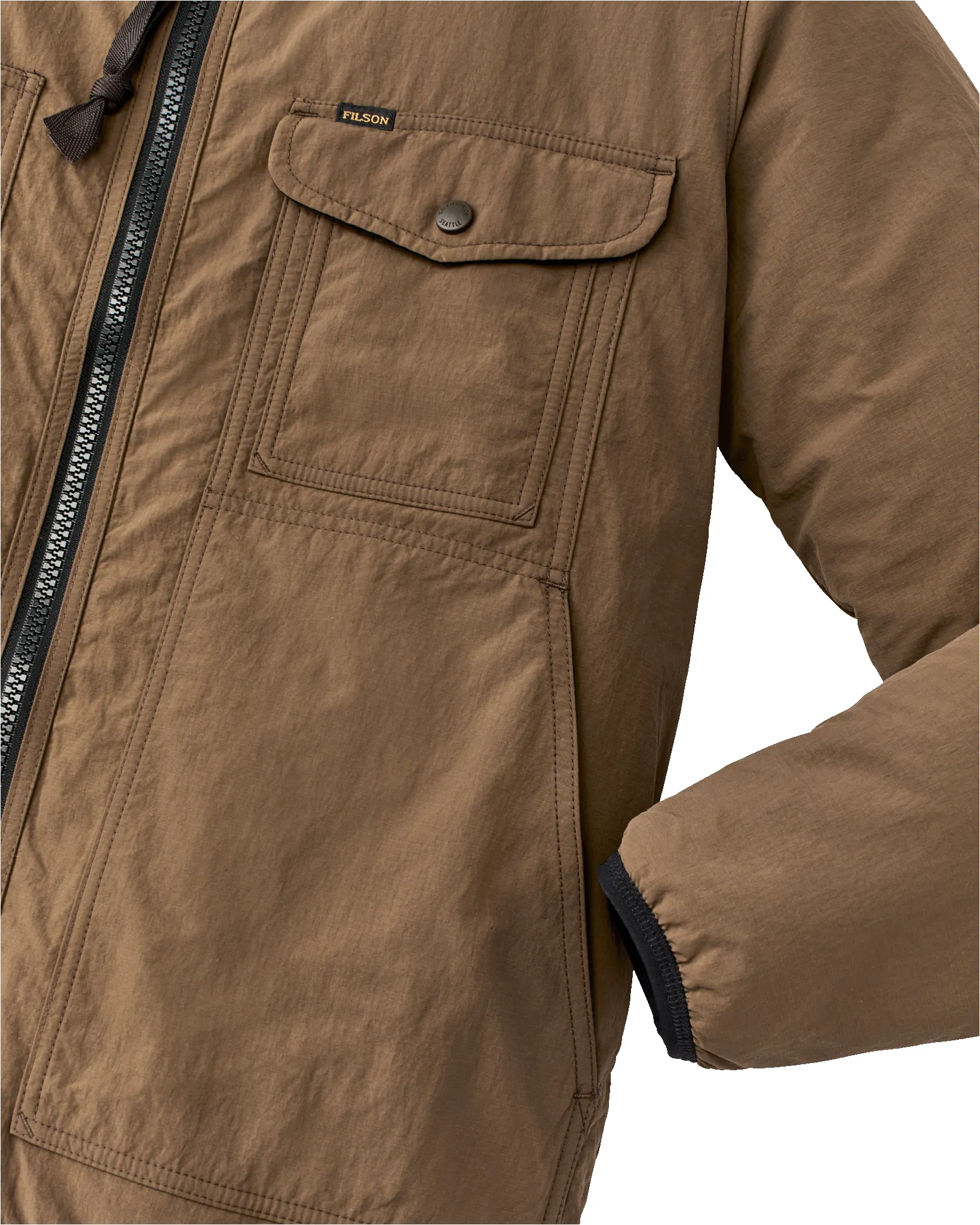 Reversible Pile Fleece Jacket - Brown / Night Camp sold by Filson product image thumbnail 5