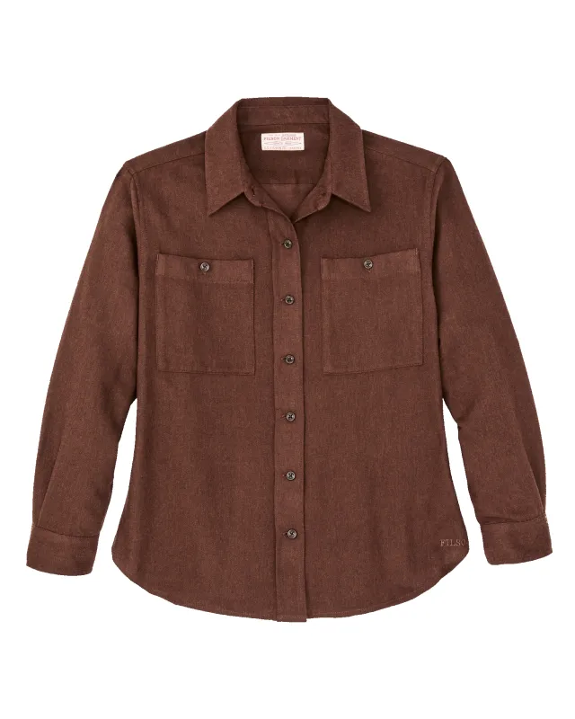 The Women's Rangeland Flannel Shirt - Chestnut Heather sold by Filson