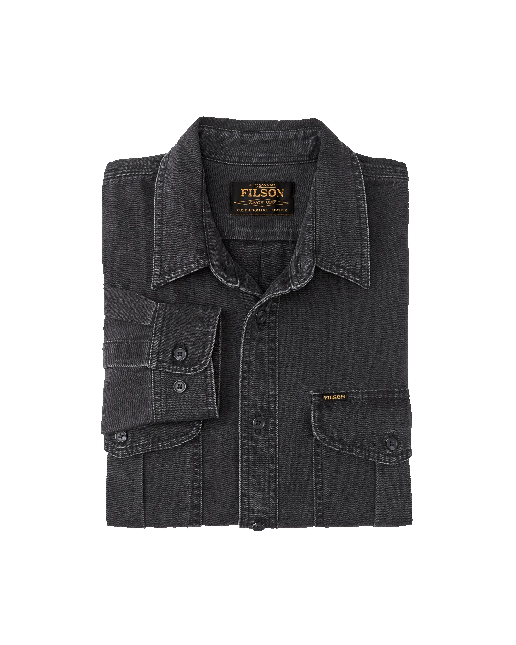 Denim Guide Shirt - Black sold by Filson product image thumbnail 4