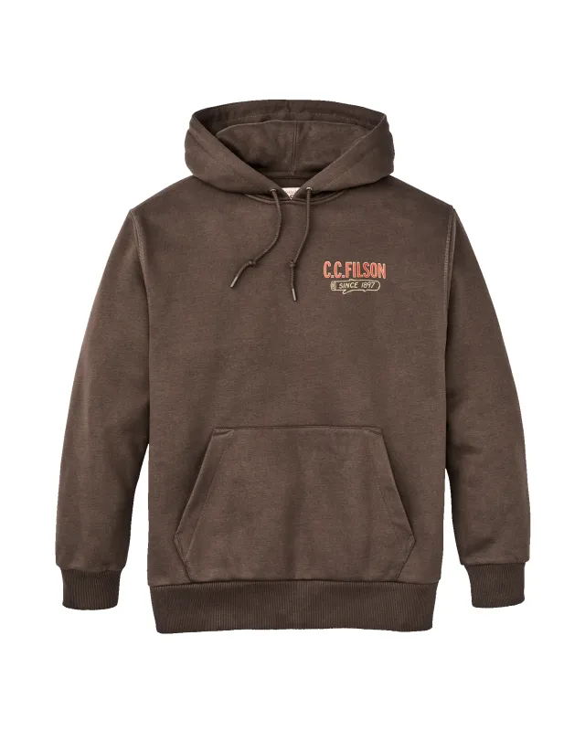 Prospector Graphic Hoodie - Dark Brown / Logging sold by Filson