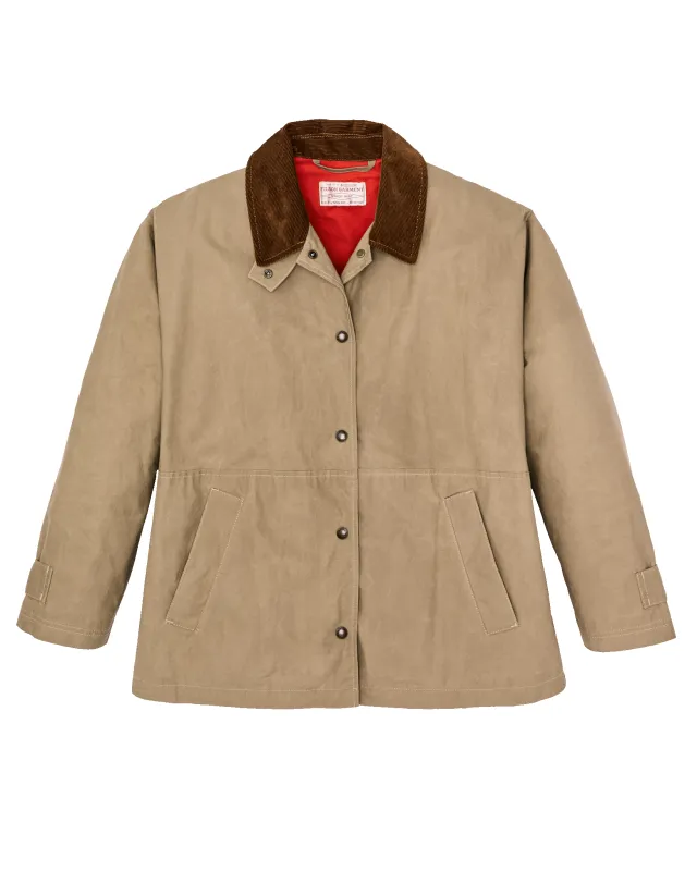 Women's Harbor Front Waxed Jacket - Marsh Tan sold by Filson