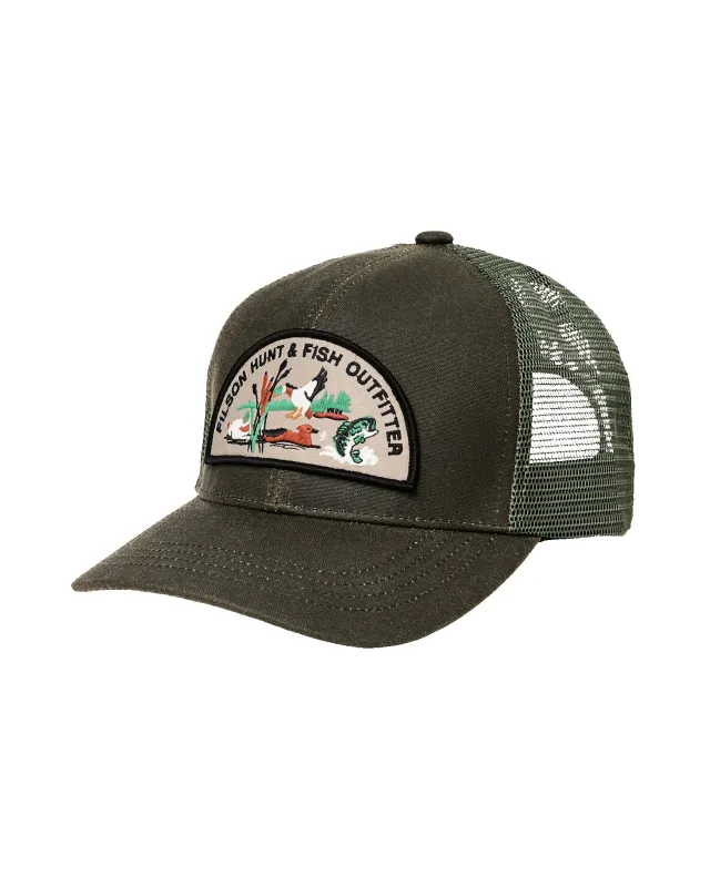 Logger Mesh Cap - Otter Green /  Hunt Fish sold by Filson