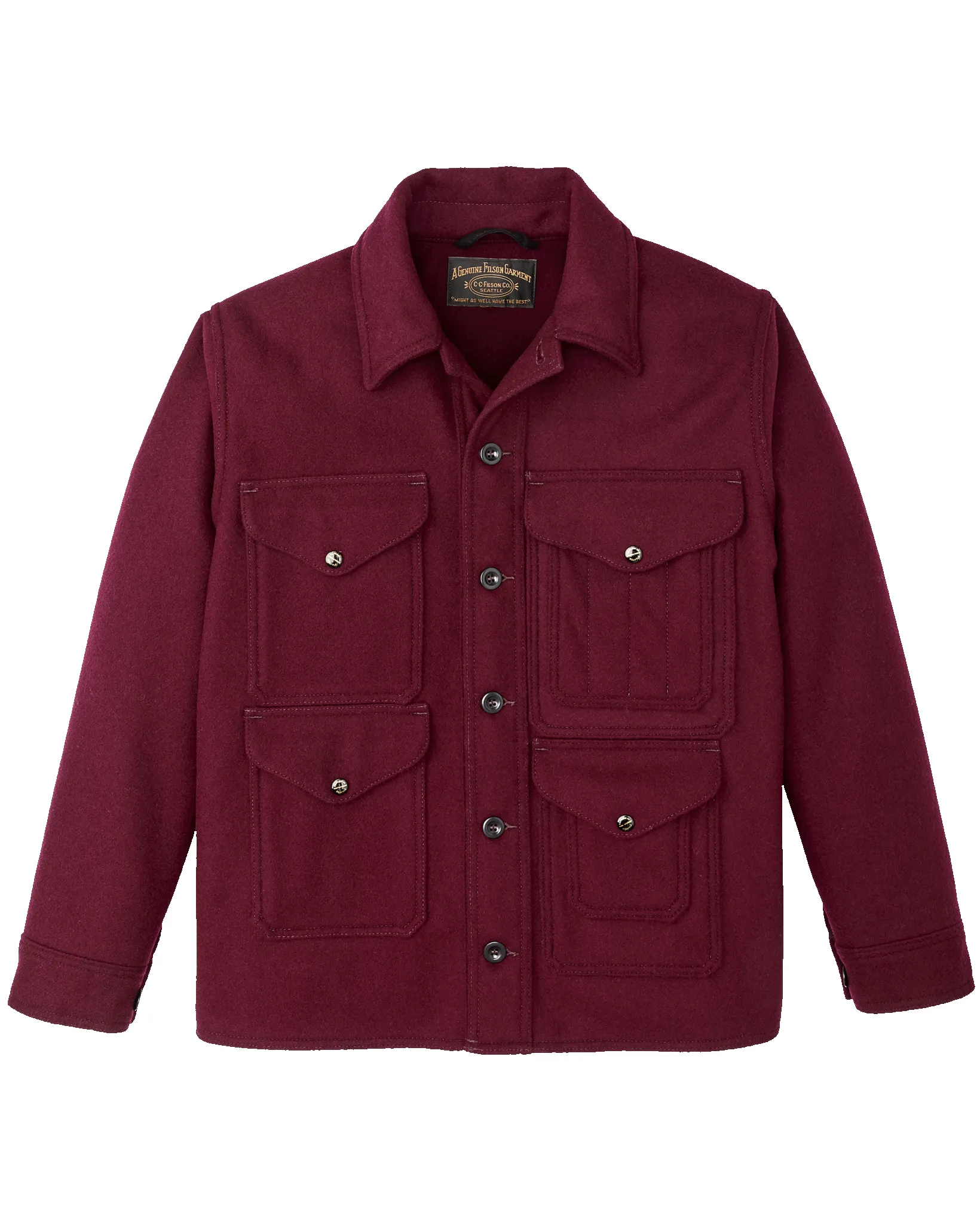 1940s Mackinaw Wool Cruiser Jacket - Wine sold by Filson product image thumbnail 4
