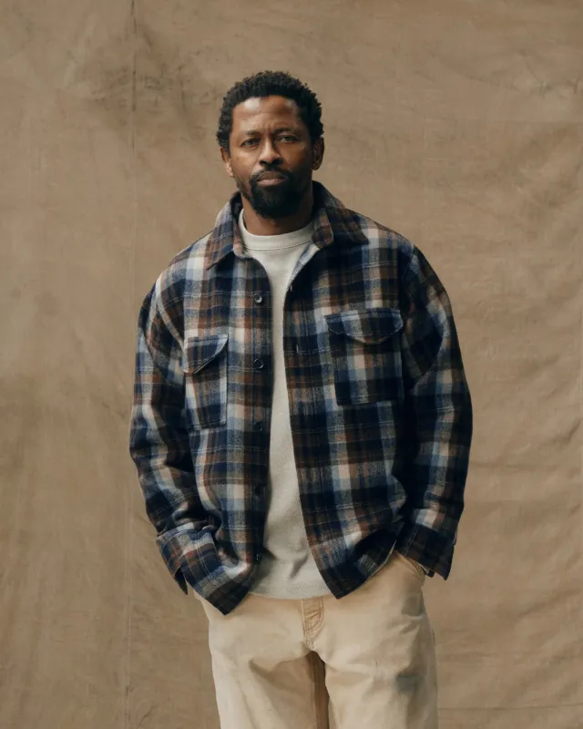 Wool Jac-shirt - Brown / Light Blue Multi Plaid sold by Filson