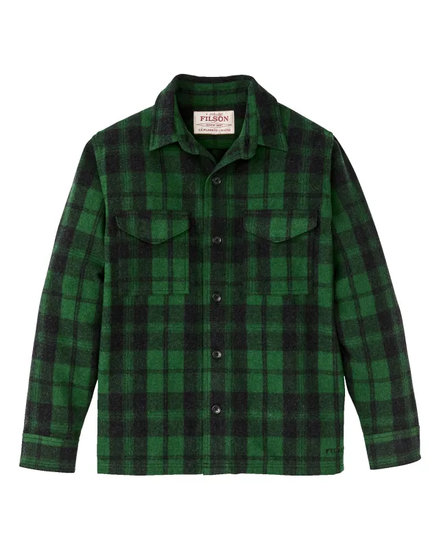 Wool Jac-shirt - Green / Black Plaid sold by Filson