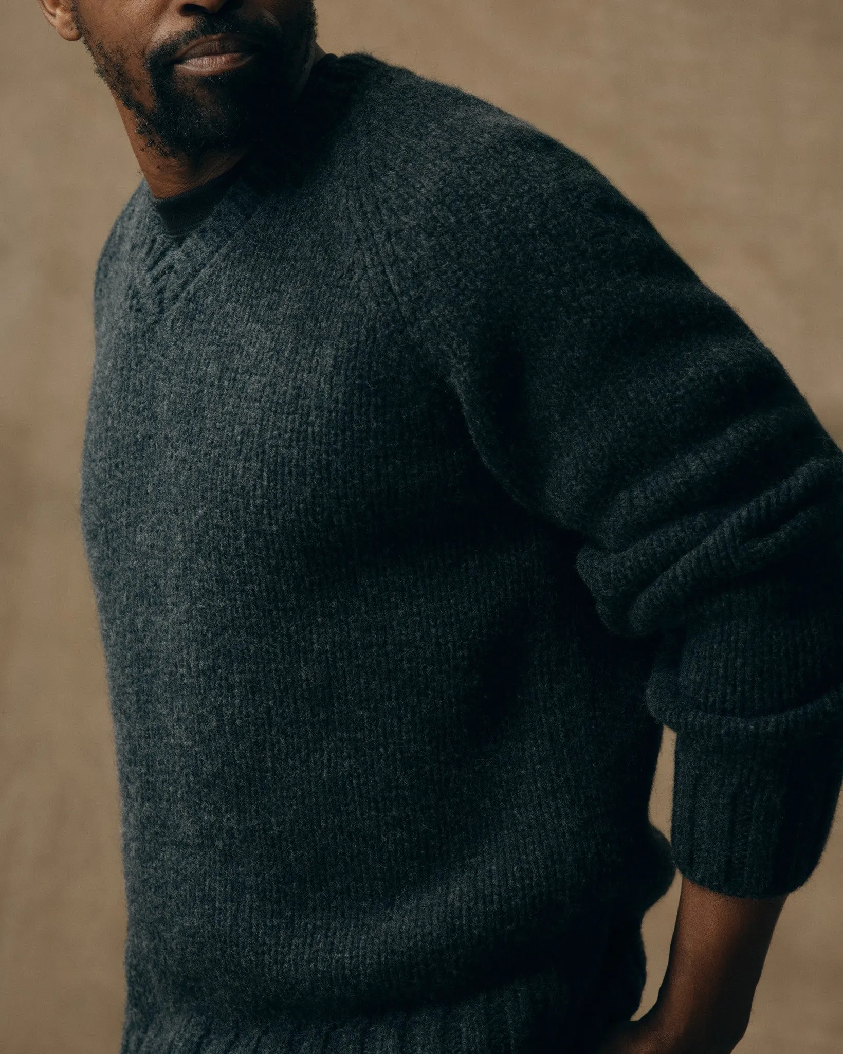 3-gauge Alpaca Blend Sweater - Black Heather sold by Filson product image thumbnail 2