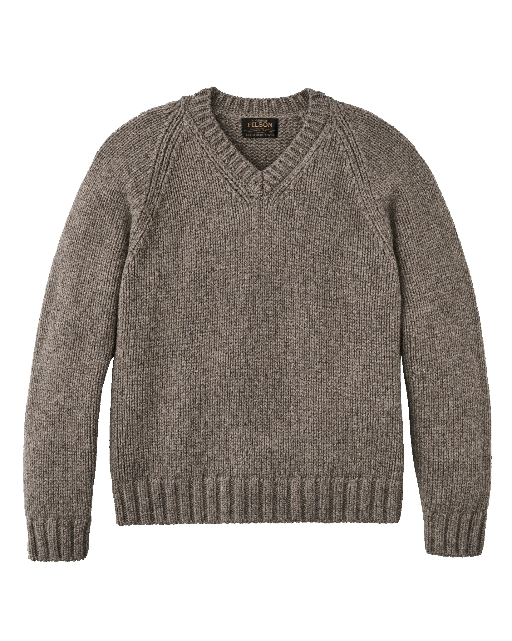 3-gauge Alpaca Blend Sweater - Bark Heather sold by Filson product image thumbnail 3