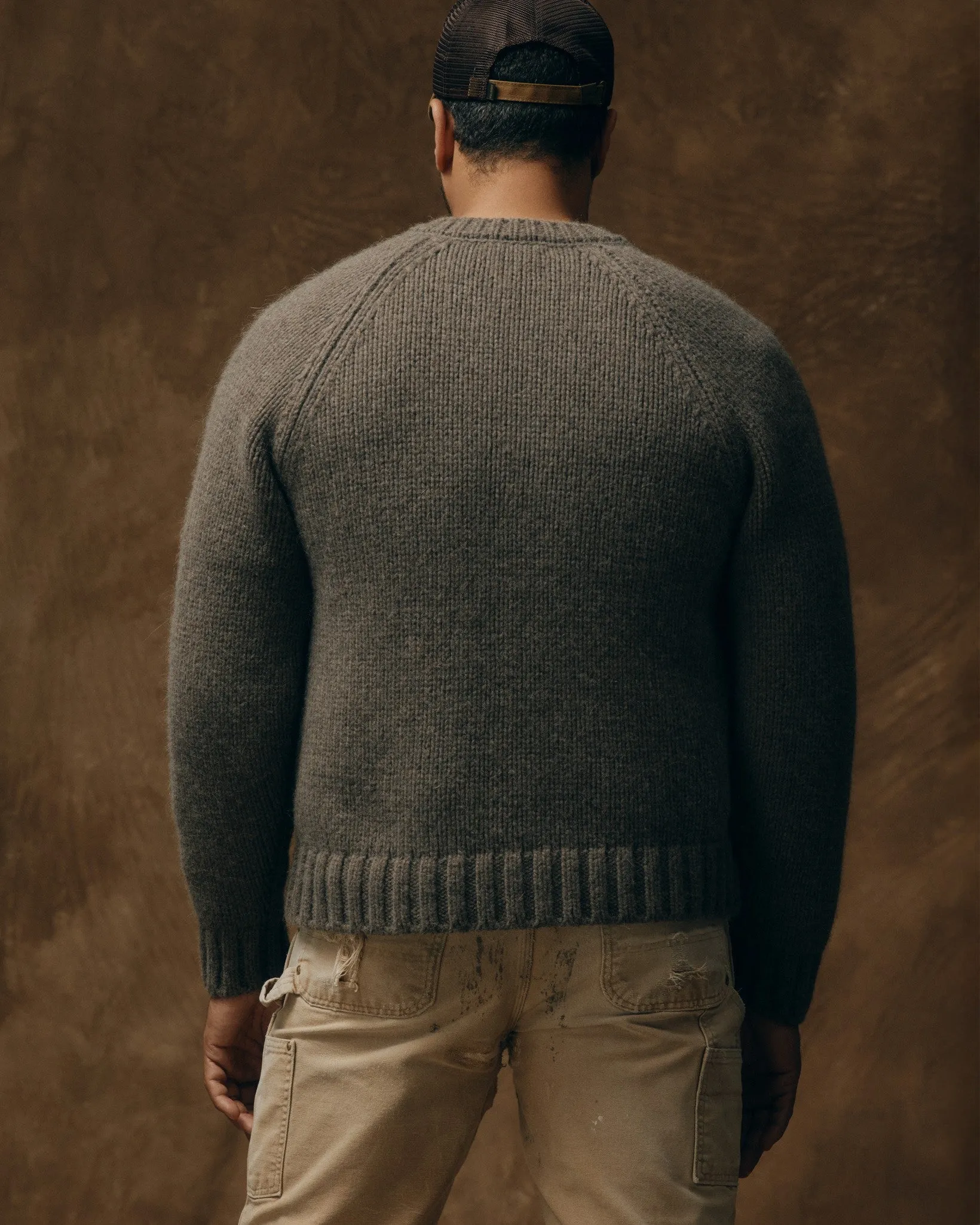 3-gauge Alpaca Blend Sweater - Bark Heather sold by Filson product image thumbnail 2