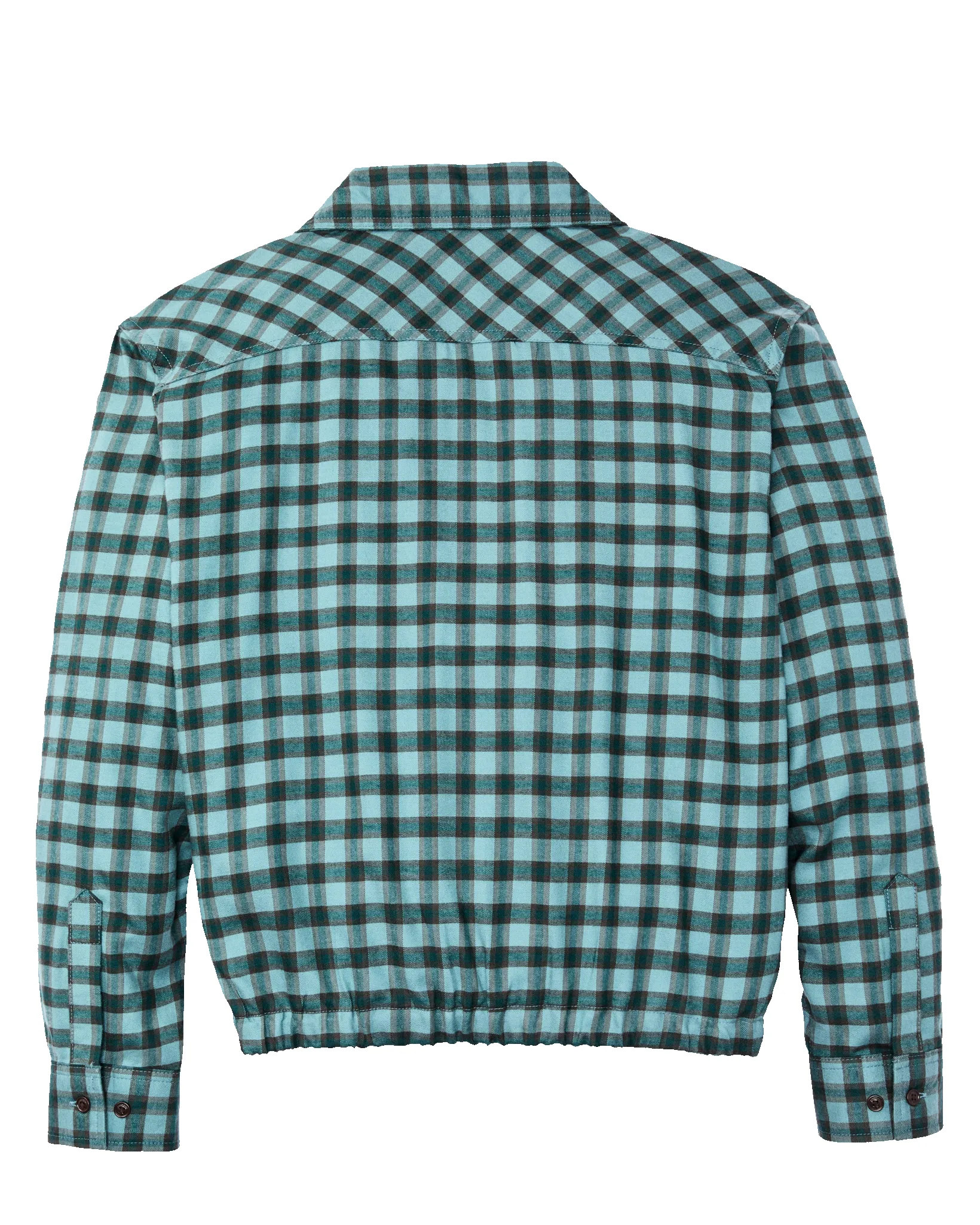 Women's Gathered Hem Shirt - Blue / Navy Plaid sold by Filson product image thumbnail 2