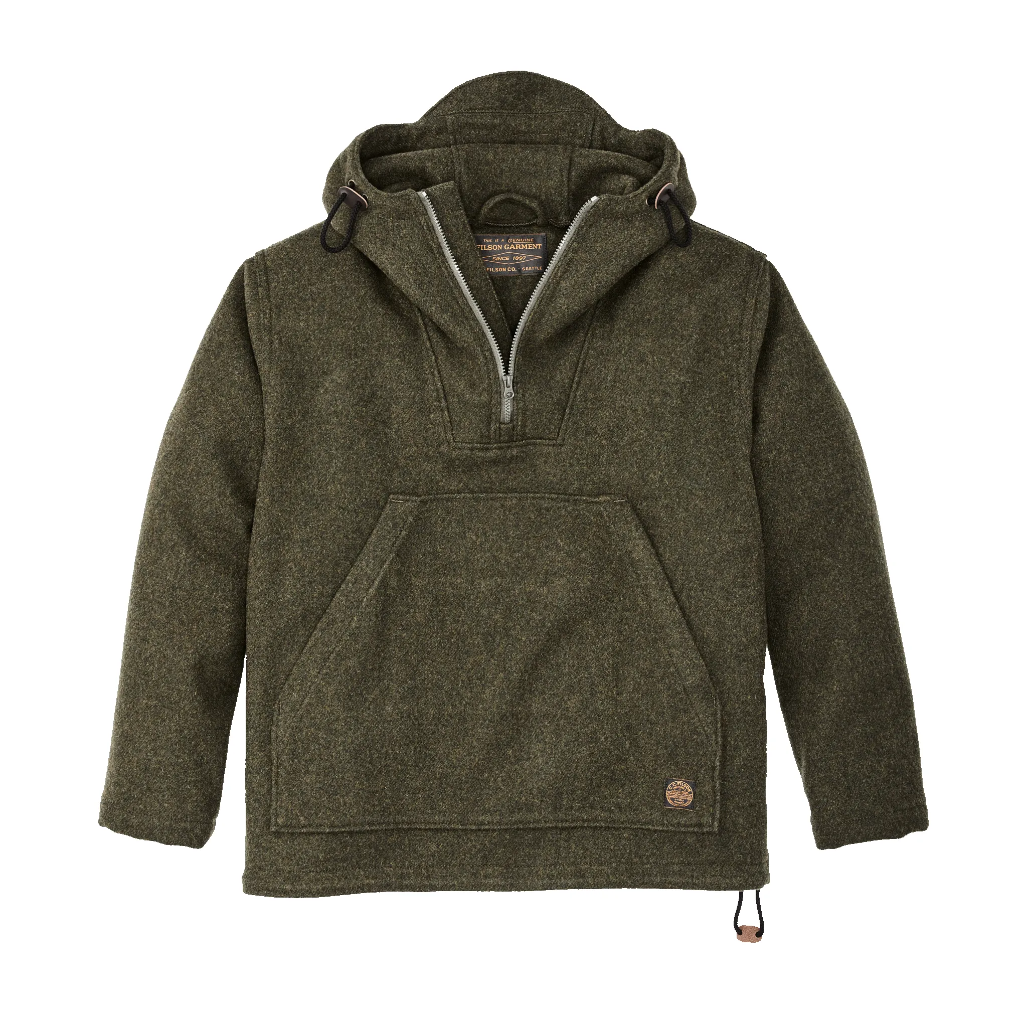 Mackinaw Wool Anorak - Forest Green sold by Filson