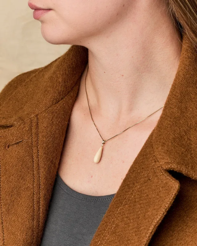 Ivory Jacks Mammoth 14k Pendant - 14kyg made by Filson