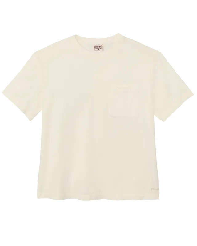 Women's Short Sleeve Pocket Tee - White sold by Filson