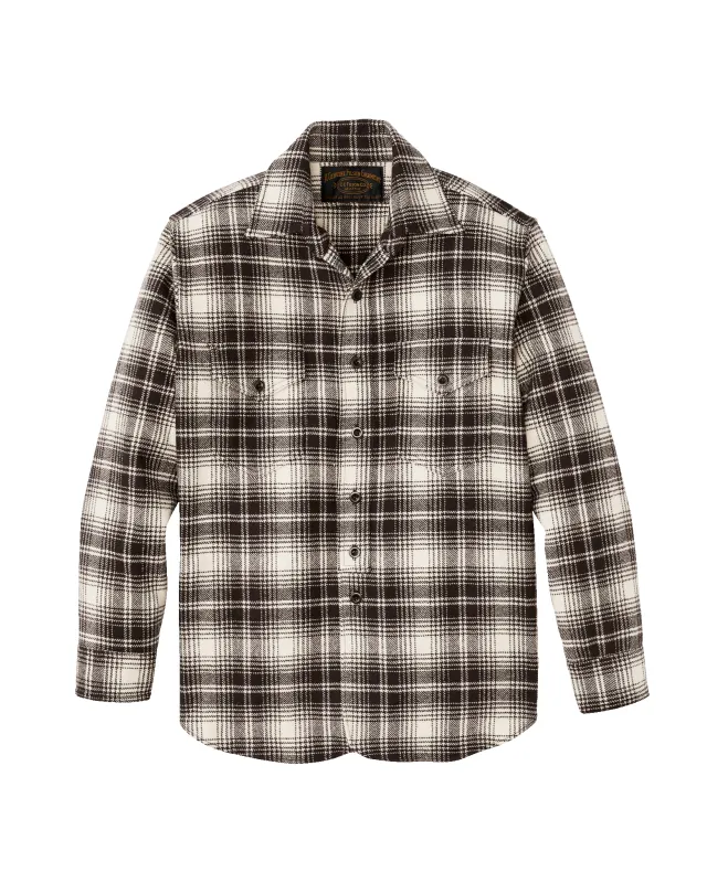 1922 Archive Wool Shirt - Cream / Dark Brown Plaid sold by Filson