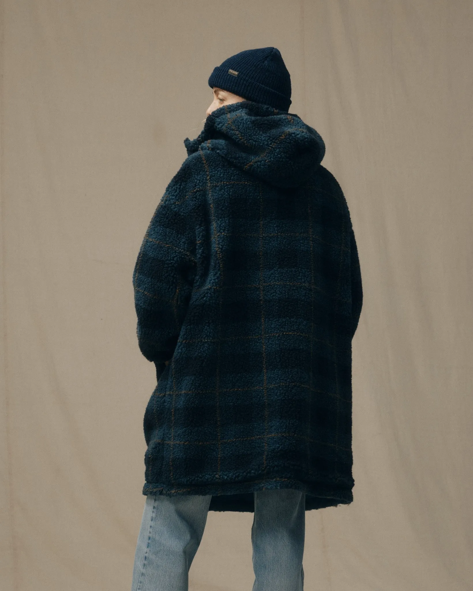 Women's Reversible Woolly Fleece Coat - Dark Teal sold by Filson product image thumbnail 5