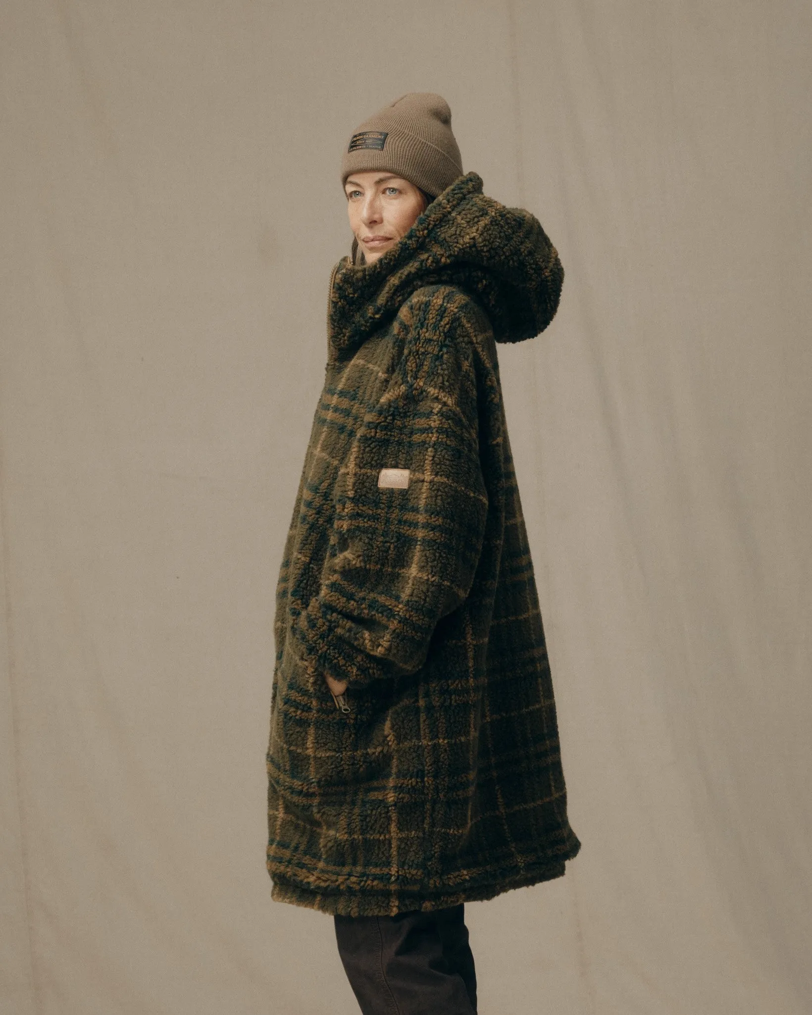 Women's Reversible Woolly Fleece Coat - Tan sold by Filson product image thumbnail 4