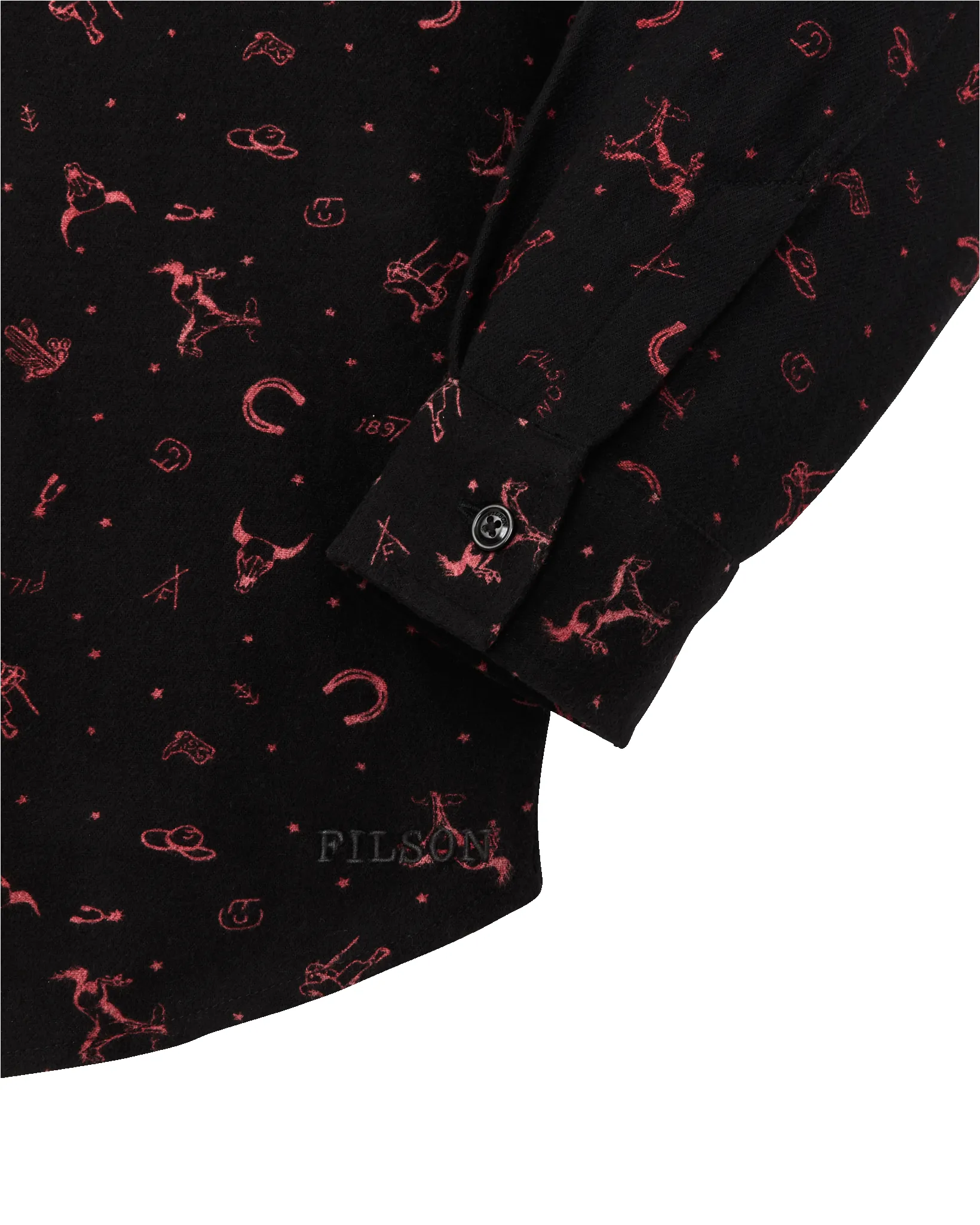 The Women's Rangeland Flannel Shirt - Black / Red Western sold by Filson product image thumbnail 3