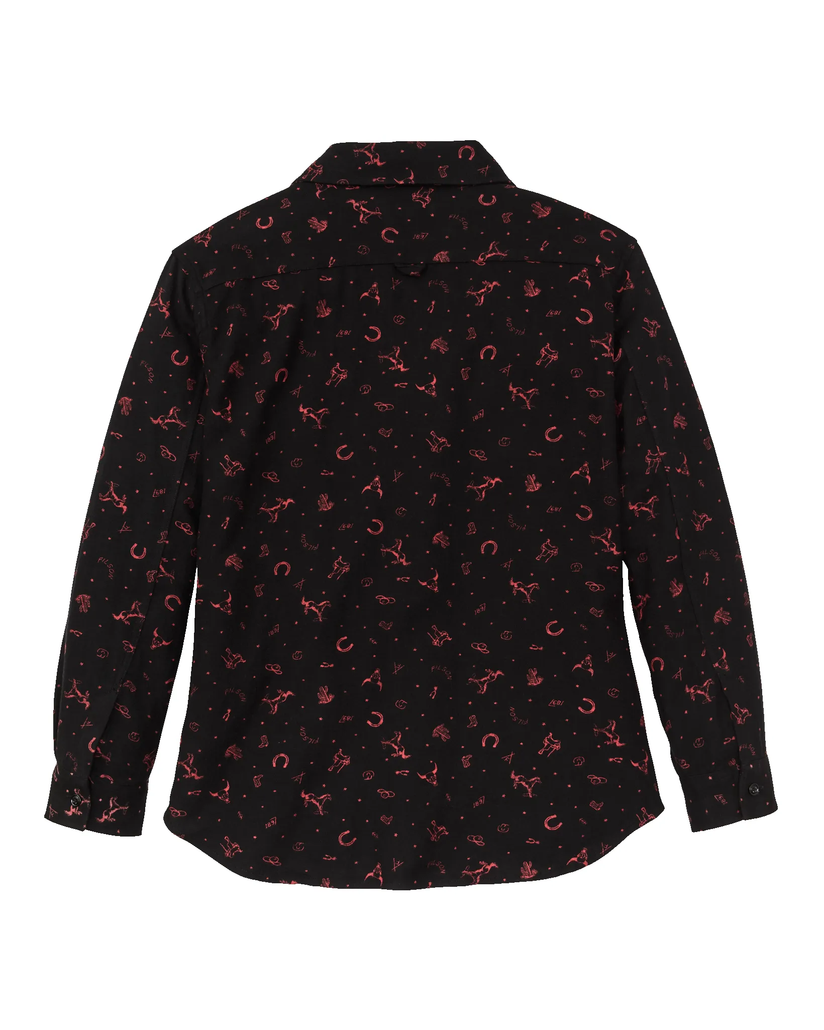 The Women's Rangeland Flannel Shirt - Black / Red Western sold by Filson product image thumbnail 2