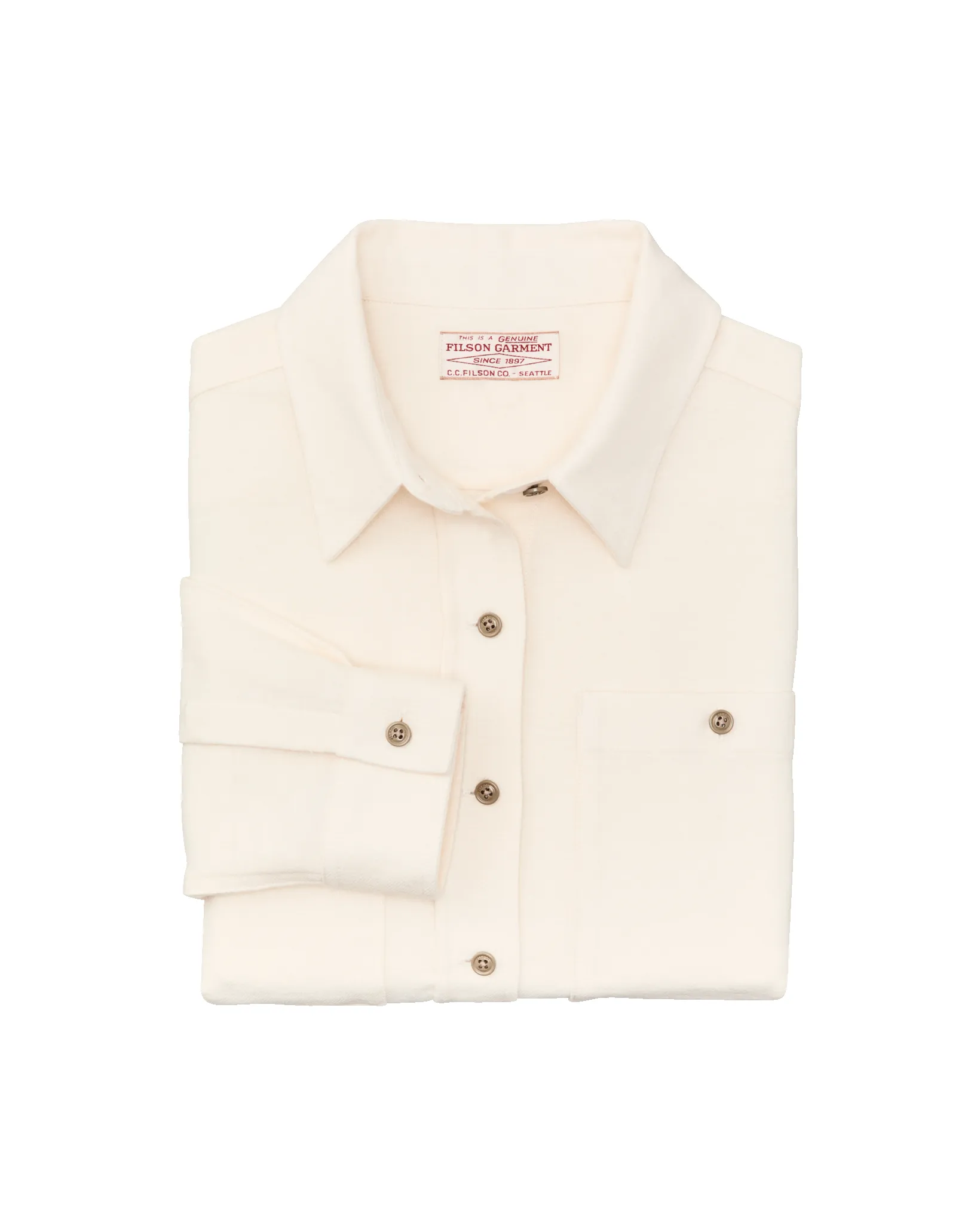 The Women's Rangeland Flannel Shirt - Natural Heather sold by Filson product image thumbnail 4