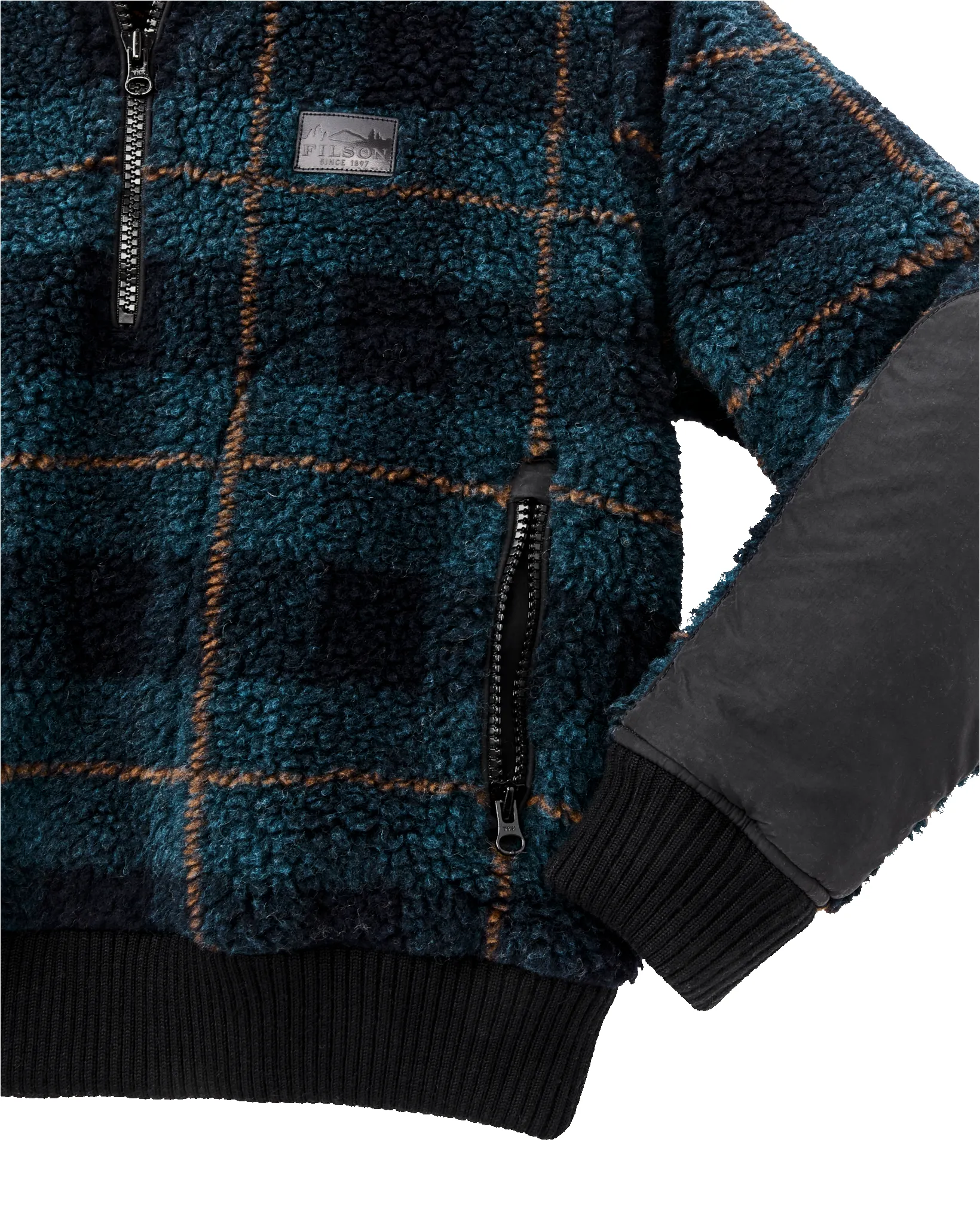 Women's Pile Fleece Popover - Blue / Black Plaid sold by Filson product image thumbnail 5