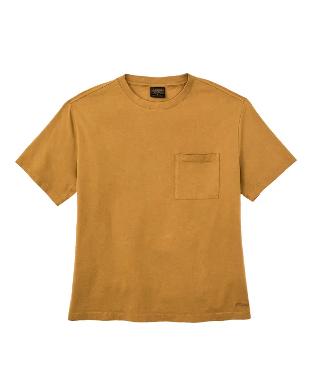Women's Short Sleeve Pocket Tee - Bronze Brown sold by Filson