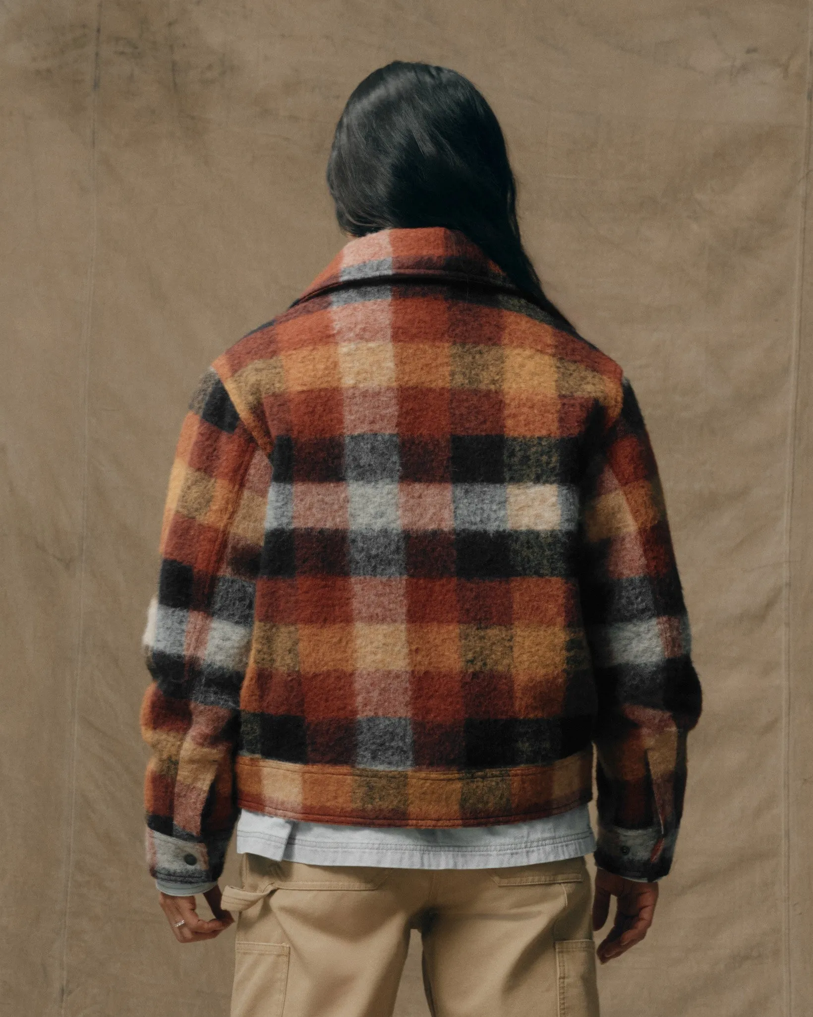Women's Blanket Wool Heritage Jacket - Red / Orange / Black Plaid sold by Filson product image thumbnail 2