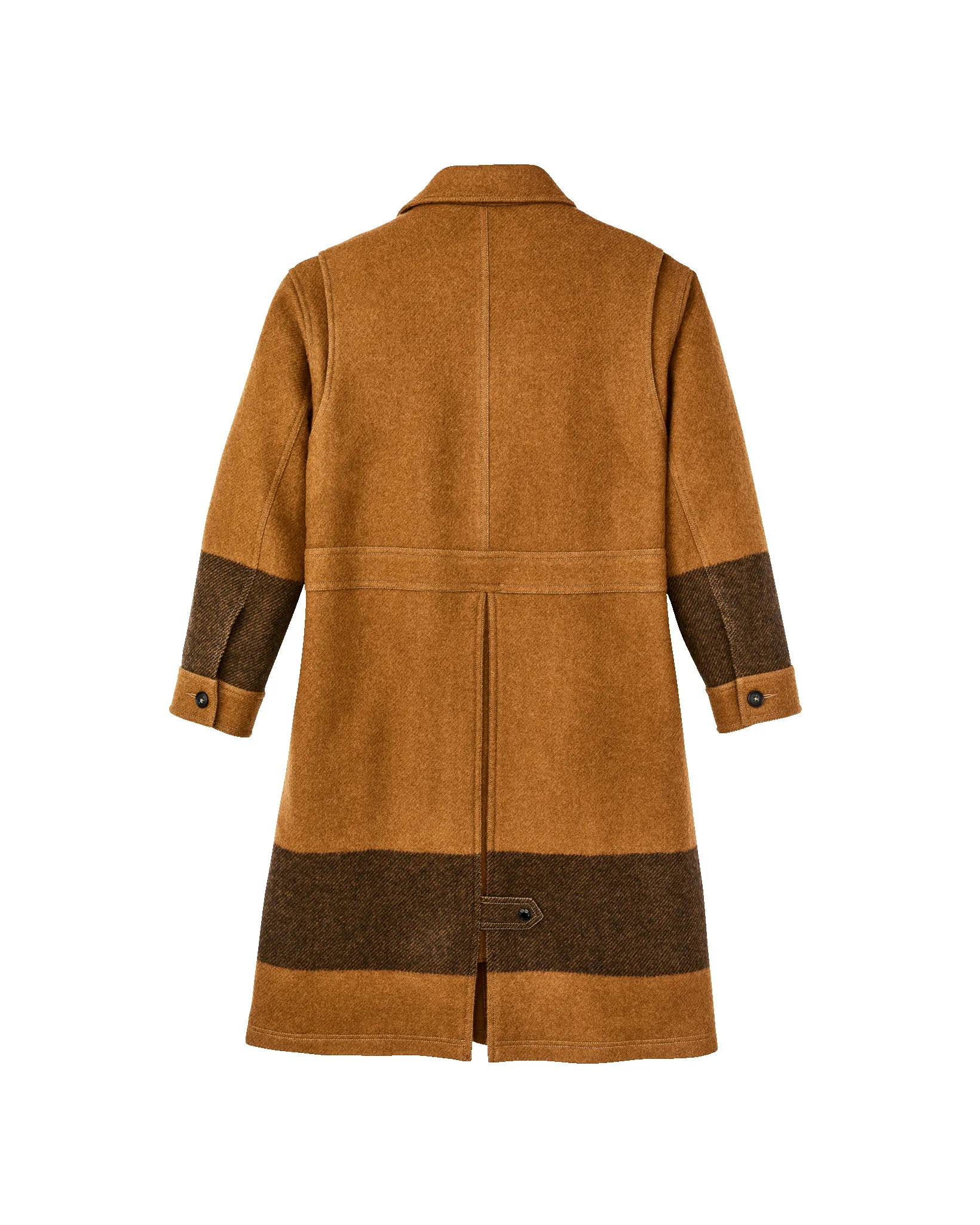 Women's Wool Long Cruiser Coat - Whiskey / Black Stripe sold by Filson product image thumbnail 4