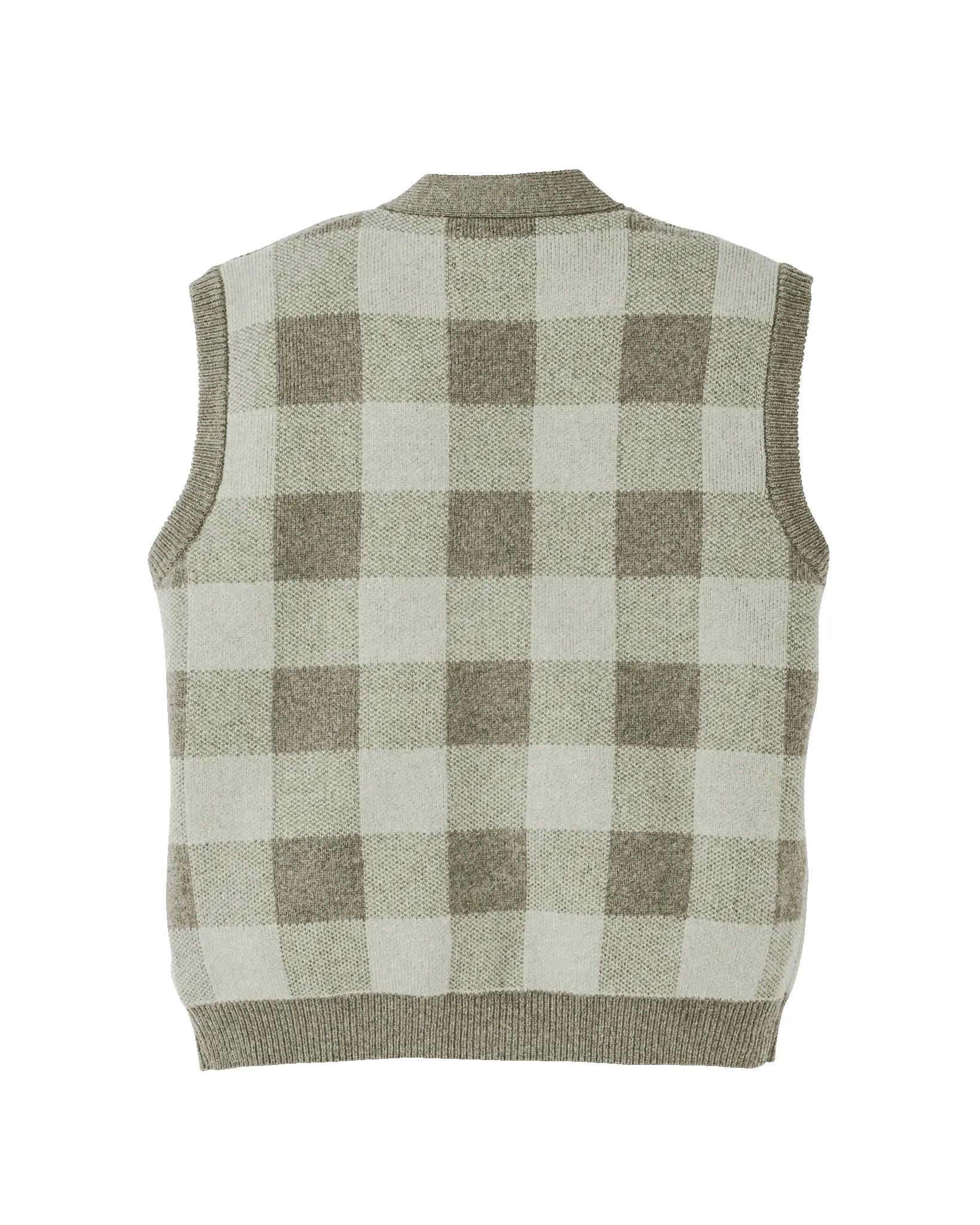 Women's Wool Cardigan Vest - Olive Check sold by Filson product image thumbnail 2