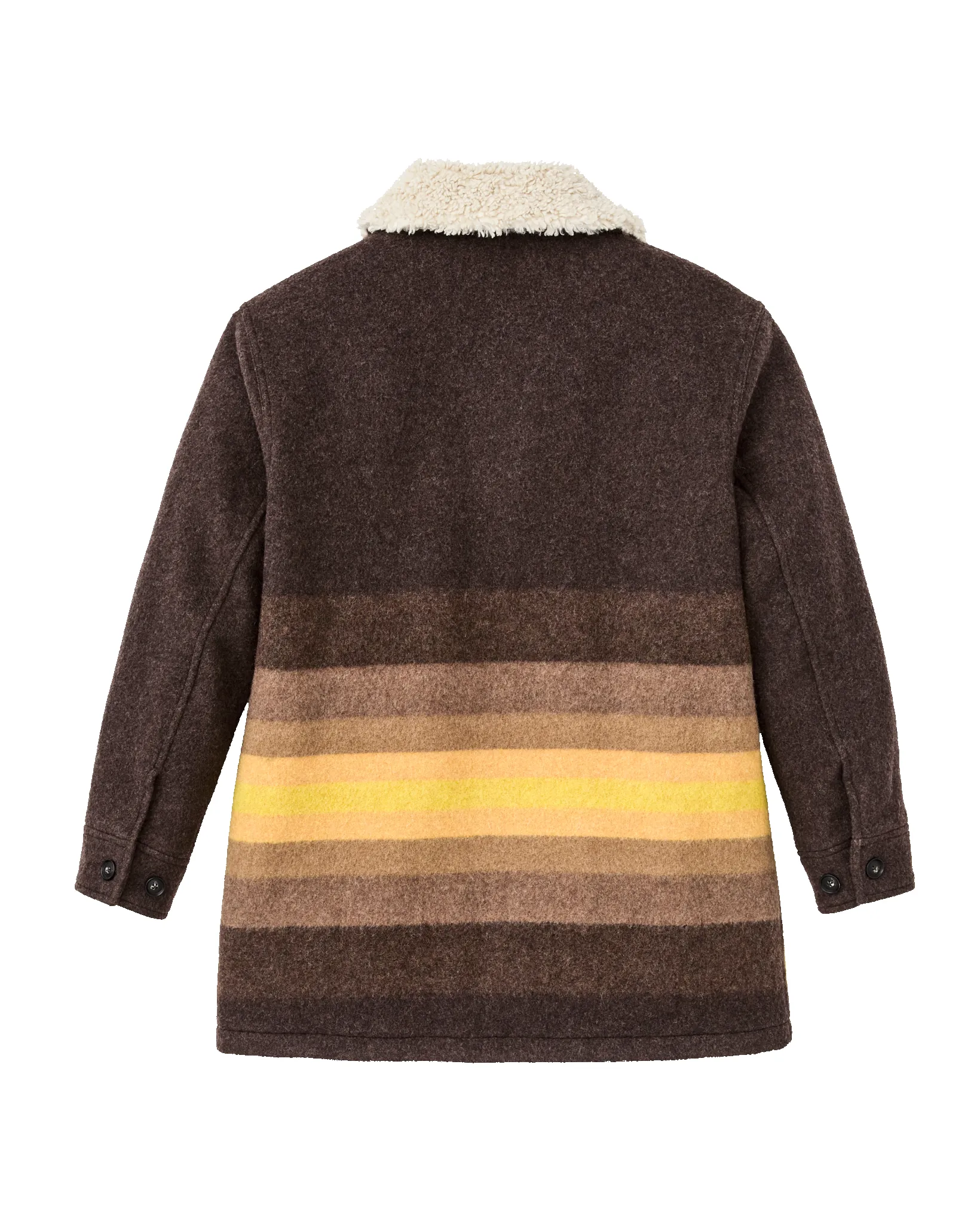 Women's Kodiak Shawl Collar Coat - Brown / Yellow Stripe sold by Filson product image thumbnail 5