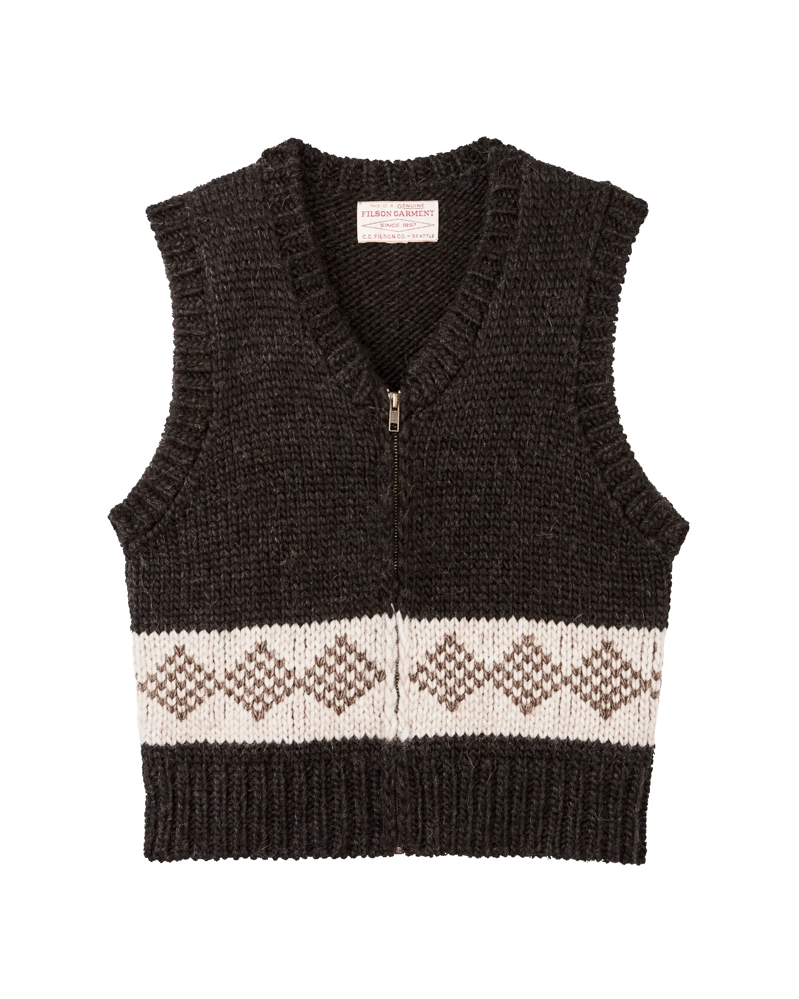 Women's Wool Vest - Dark Brown sold by Filson