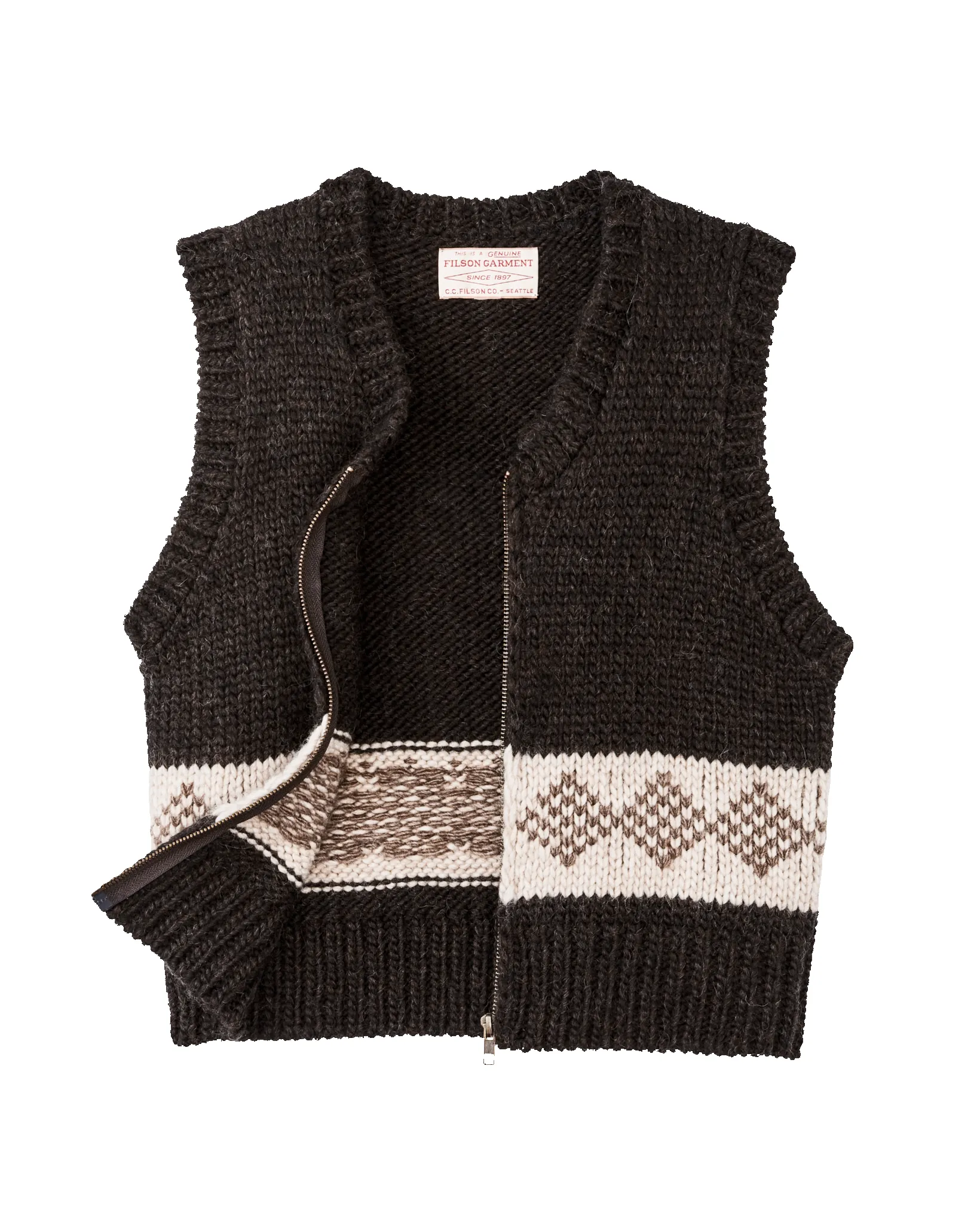 Women's Wool Vest - Dark Brown sold by Filson product image thumbnail 3