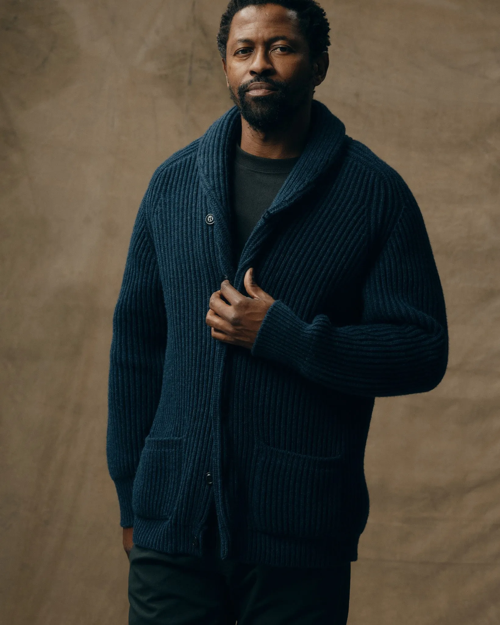 Bristol Cardigan Sweater - Navy sold by Filson