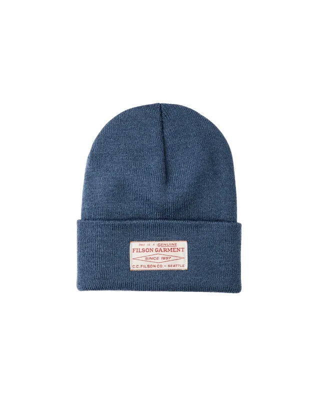 Ballard Watch Cap - Dark Denim sold by Filson