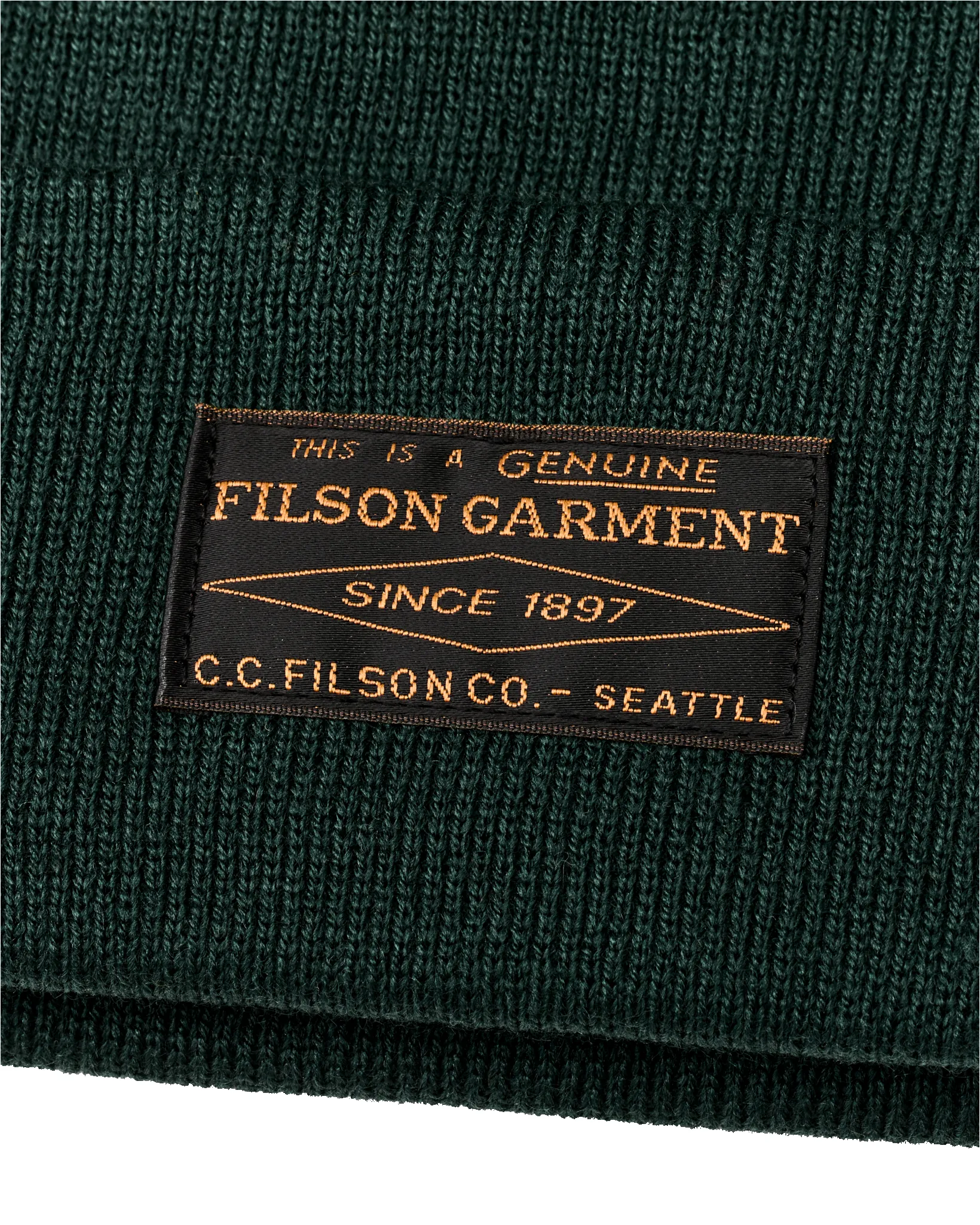 Ballard Watch Cap - Hunter Green sold by Filson product image thumbnail 2