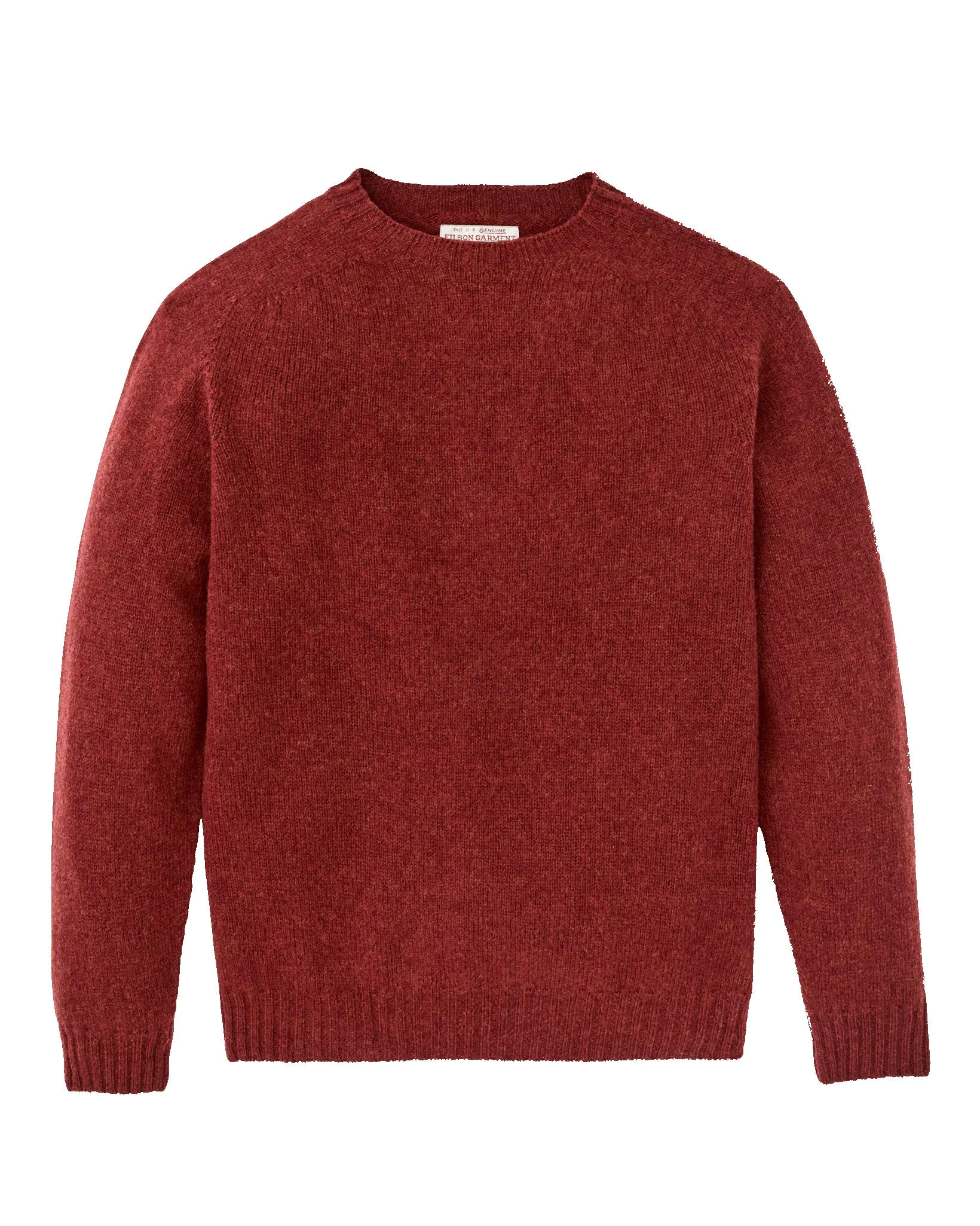 Shetland 5-gauge Wool Sweater - Russet sold by Filson