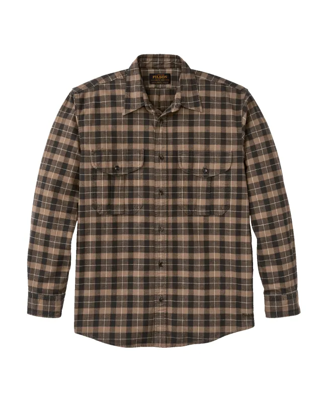 Alaskan Guide Shirt - Light Brown / Peat / Multi Plaid sold by Filson